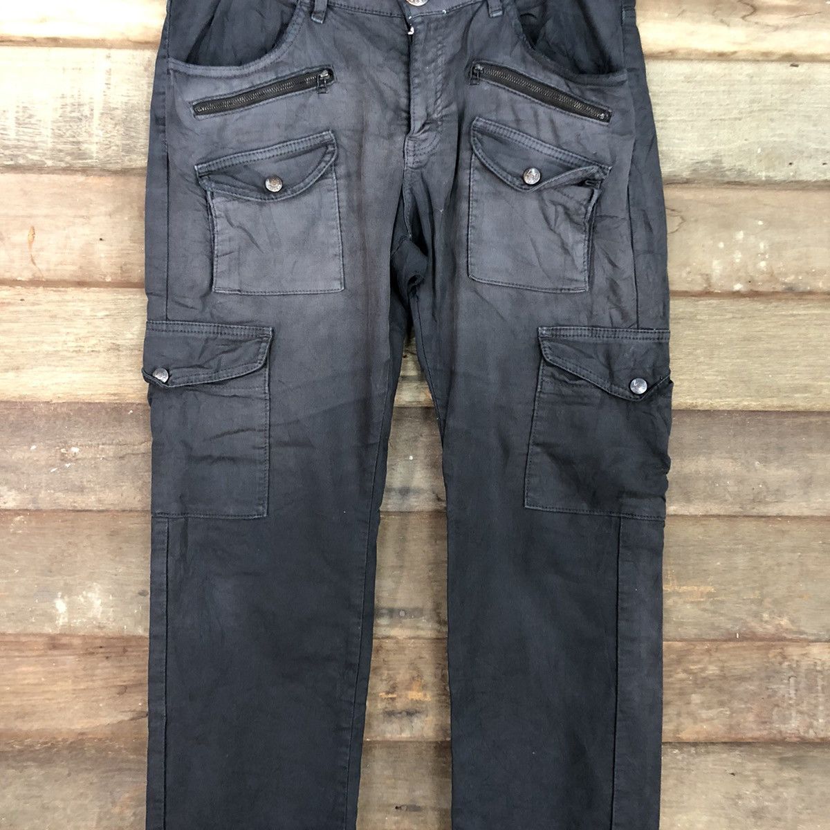 Lee DLL Lee Black Multipocket Tactical Cargo Pants #c978 Size US 31 - 4 Thumbnail