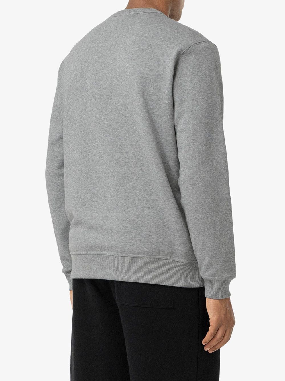 Burberry Grey Leopard Stripe Logo Sweatshirt Size US S / EU 44-46 / 1 - 4 Thumbnail