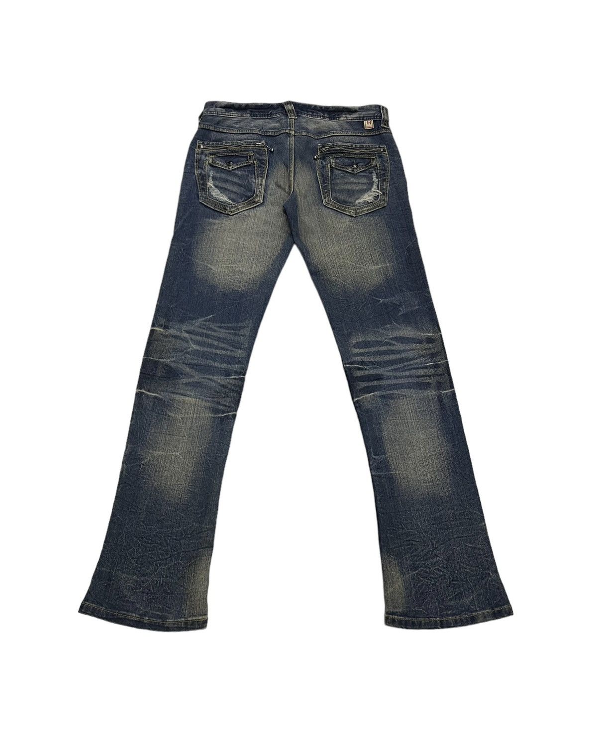 Le Grande Bleu (L.G.B.) Vintage Nicole Club Hideways Japan Flare Jeans Size US 32 / EU 48 - 5 Thumbnail