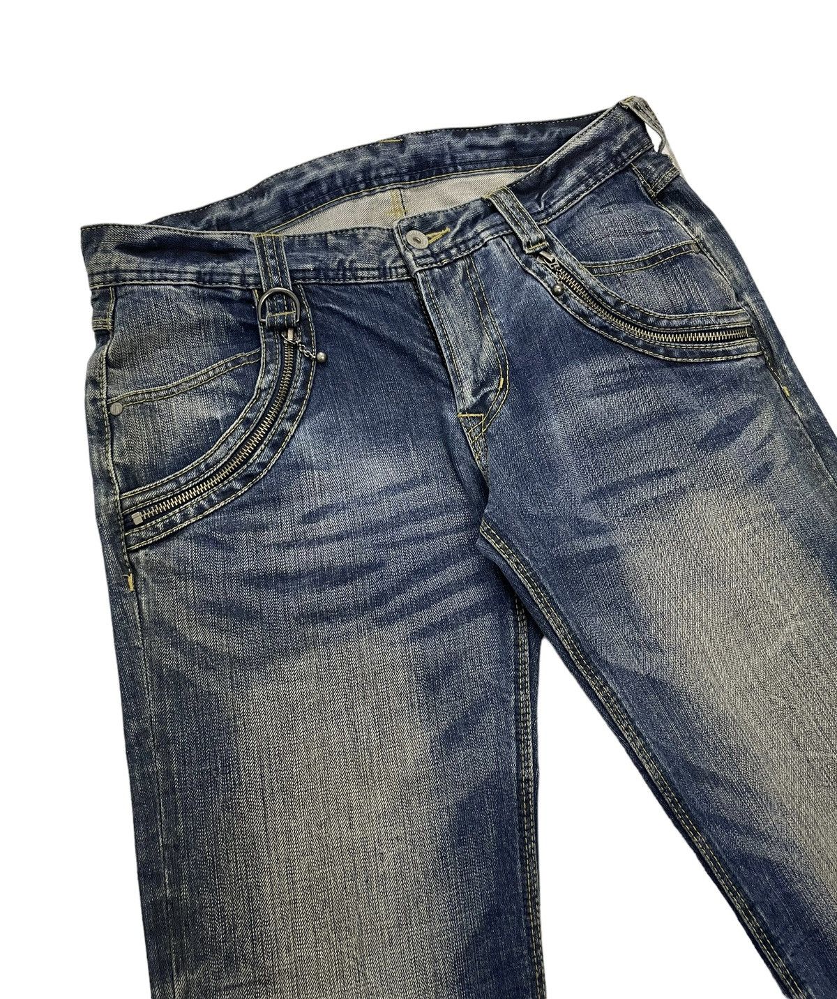 Le Grande Bleu (L.G.B.) Vintage Nicole Club Hideways Japan Flare Jeans Size US 32 / EU 48 - 6 Thumbnail