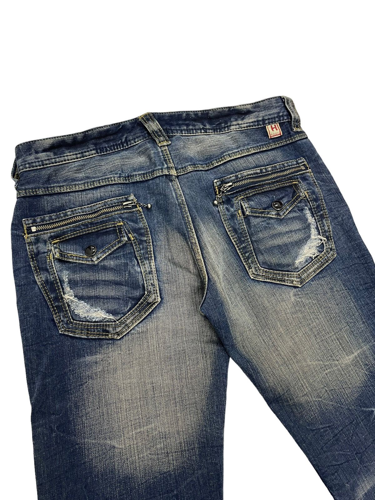 Le Grande Bleu (L.G.B.) Vintage Nicole Club Hideways Japan Flare Jeans Size US 32 / EU 48 - 8 Thumbnail