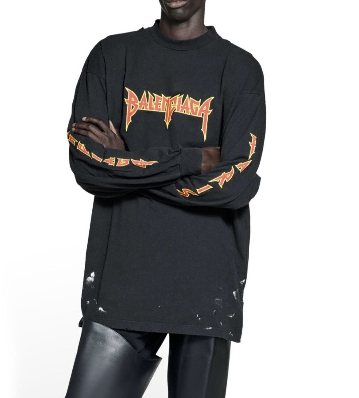 Balenciaga Balenciaga Metal Oversized Tee Size US S / EU 44-46 / 1 - 4 Thumbnail