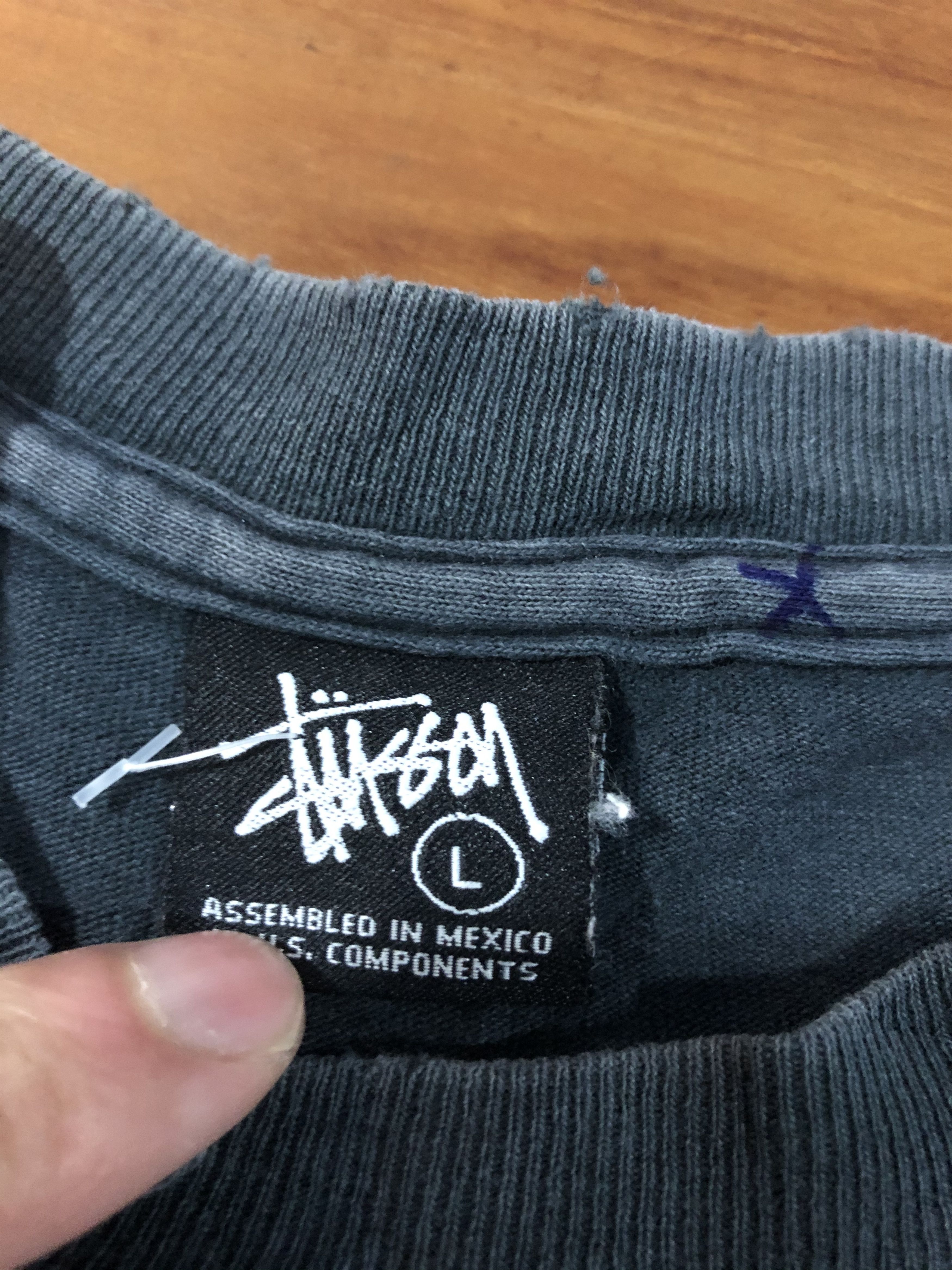 Stussy VINTAGE DISTRESSED STUSSY TEE Size US L / EU 52-54 / 3 - 4 Thumbnail