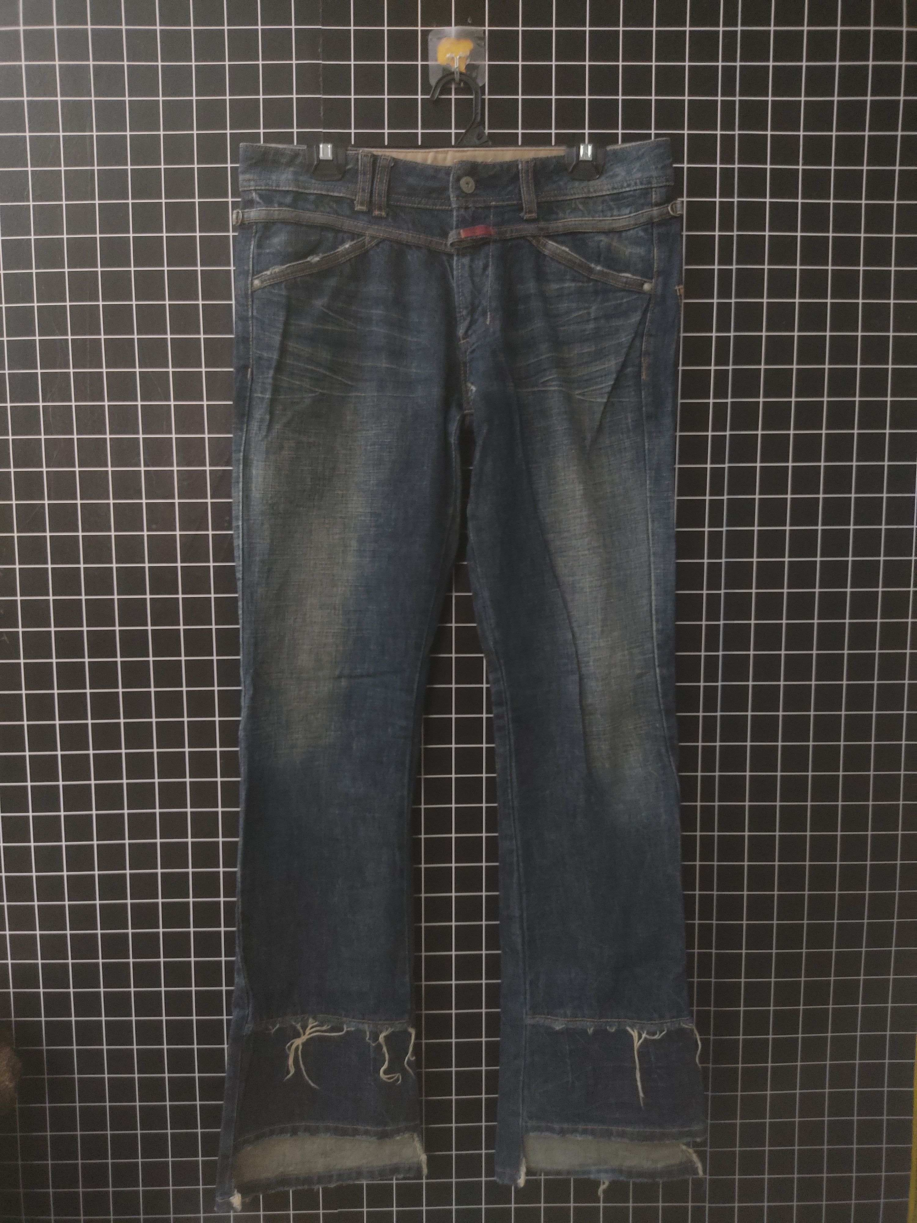 Marithe + Francois Girbaud Marithe Francois Girbaud Distressed Style Denim Pant Size US 32 / EU 48 - 1 Thumbnail