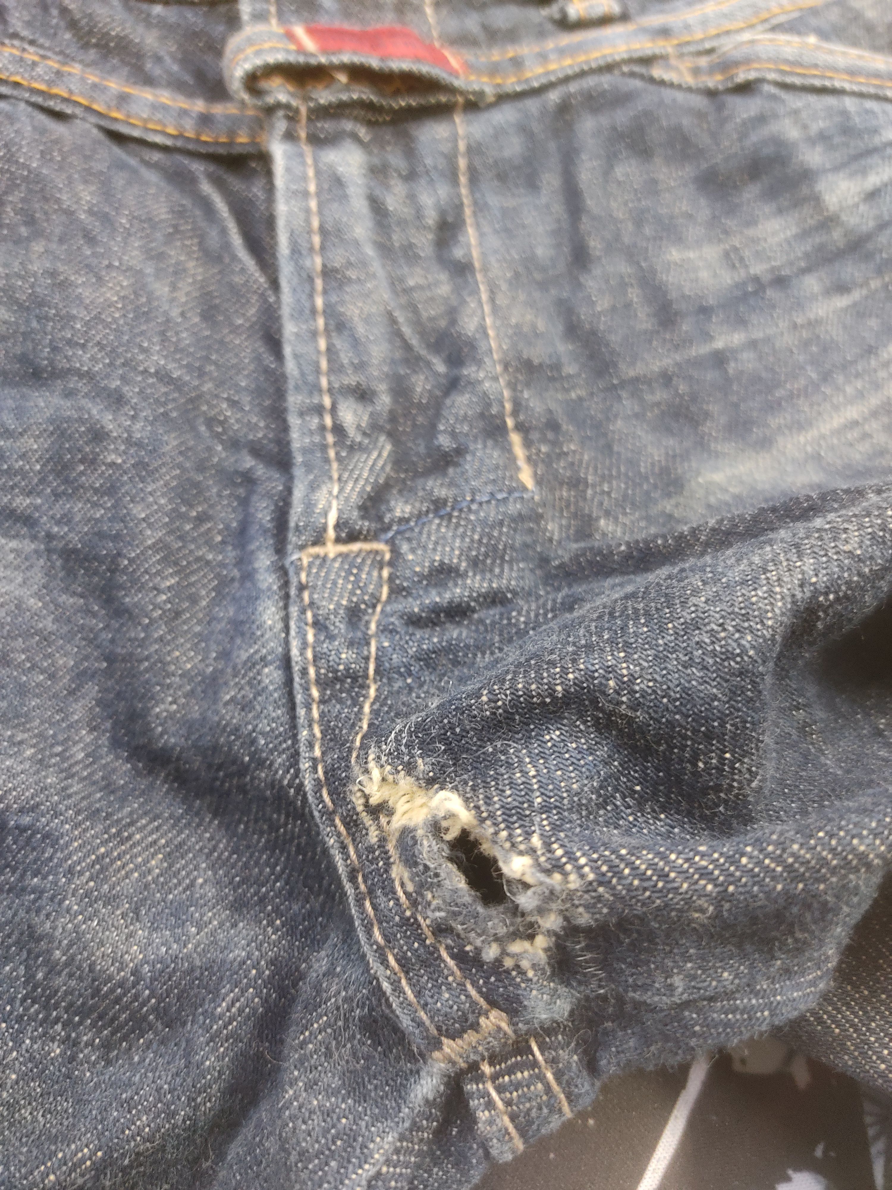 Marithe + Francois Girbaud Marithe Francois Girbaud Distressed Style Denim Pant Size US 32 / EU 48 - 8 Thumbnail