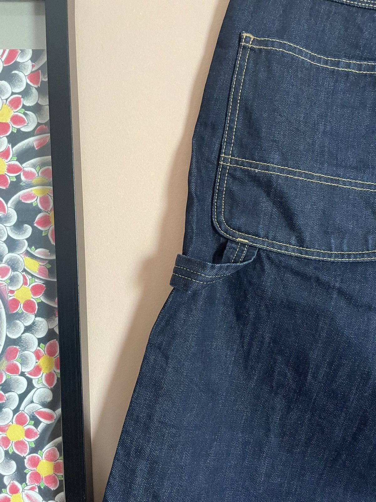 Carhartt Carhartt WIP Indigo Work Fatigue Fort Shorts denim size 34 Size US 34 / EU 50 - 4 Thumbnail