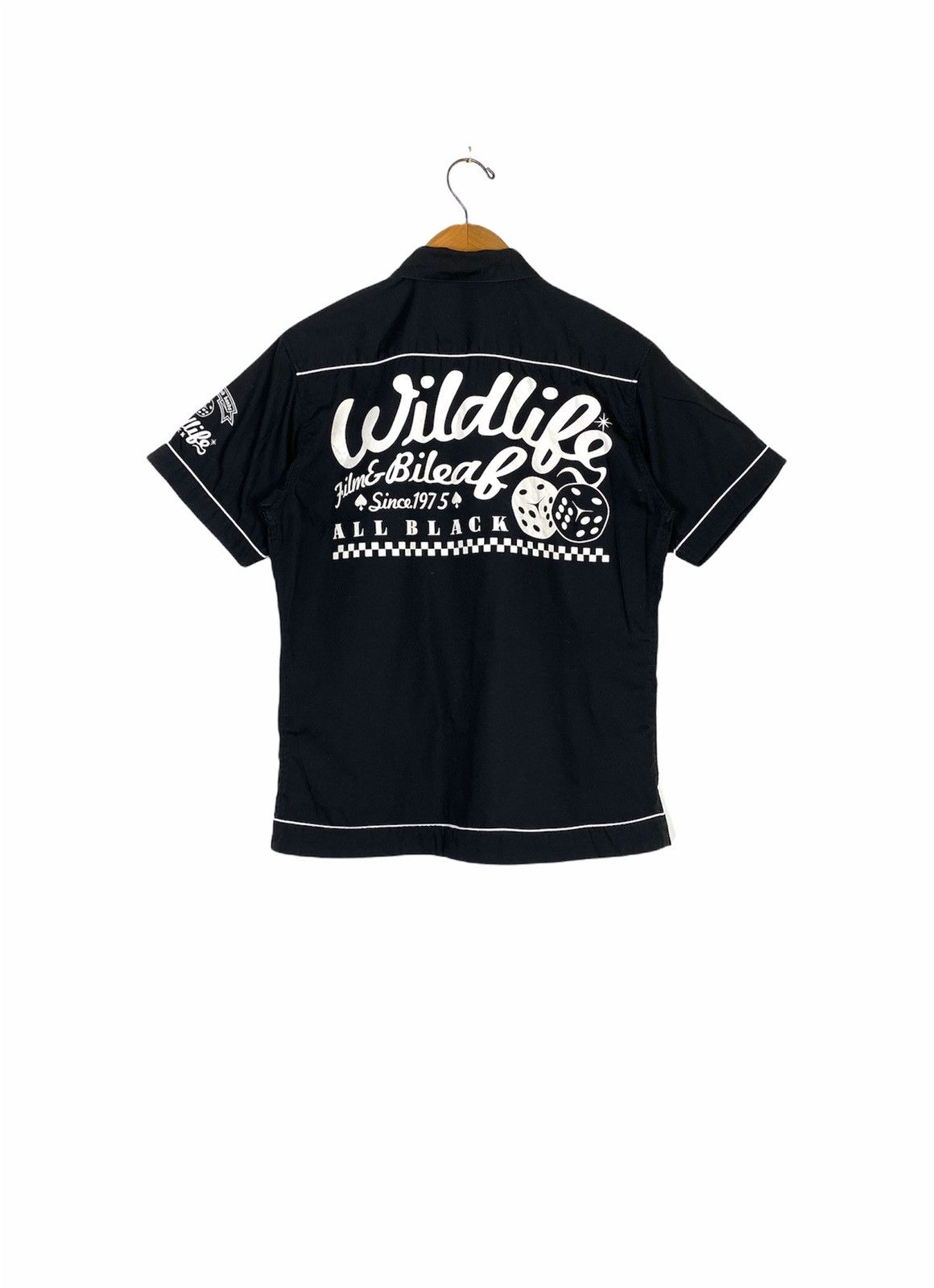Vintage Rare‼️Wildlife All Black Shirt Medium Size Size US M / EU 48-50 / 2 - 1 Thumbnail