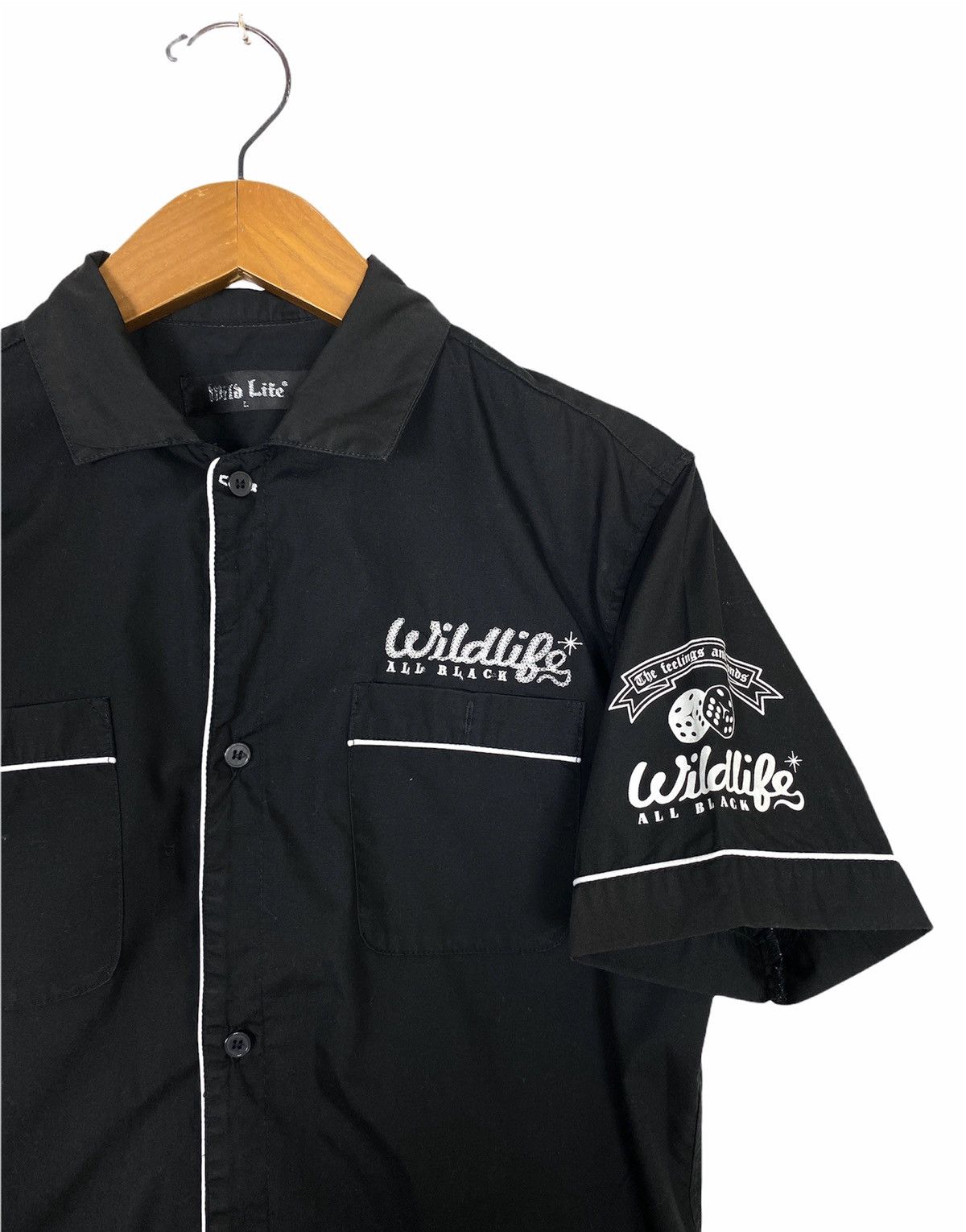 Vintage Rare‼️Wildlife All Black Shirt Medium Size Size US M / EU 48-50 / 2 - 3 Thumbnail