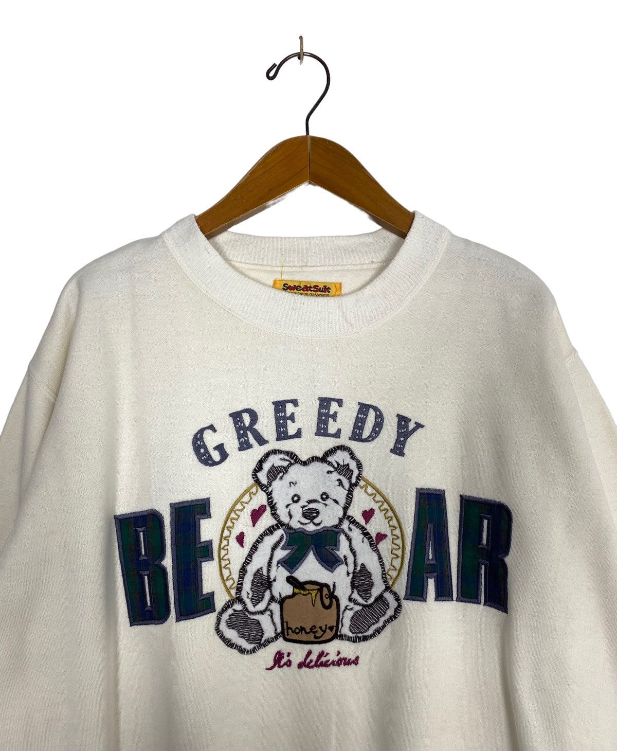Japanese Brand Rare‼️ Greedy Bear Sweatshirt Embroidery Big Logo Size US L / EU 52-54 / 3 - 2 Thumbnail