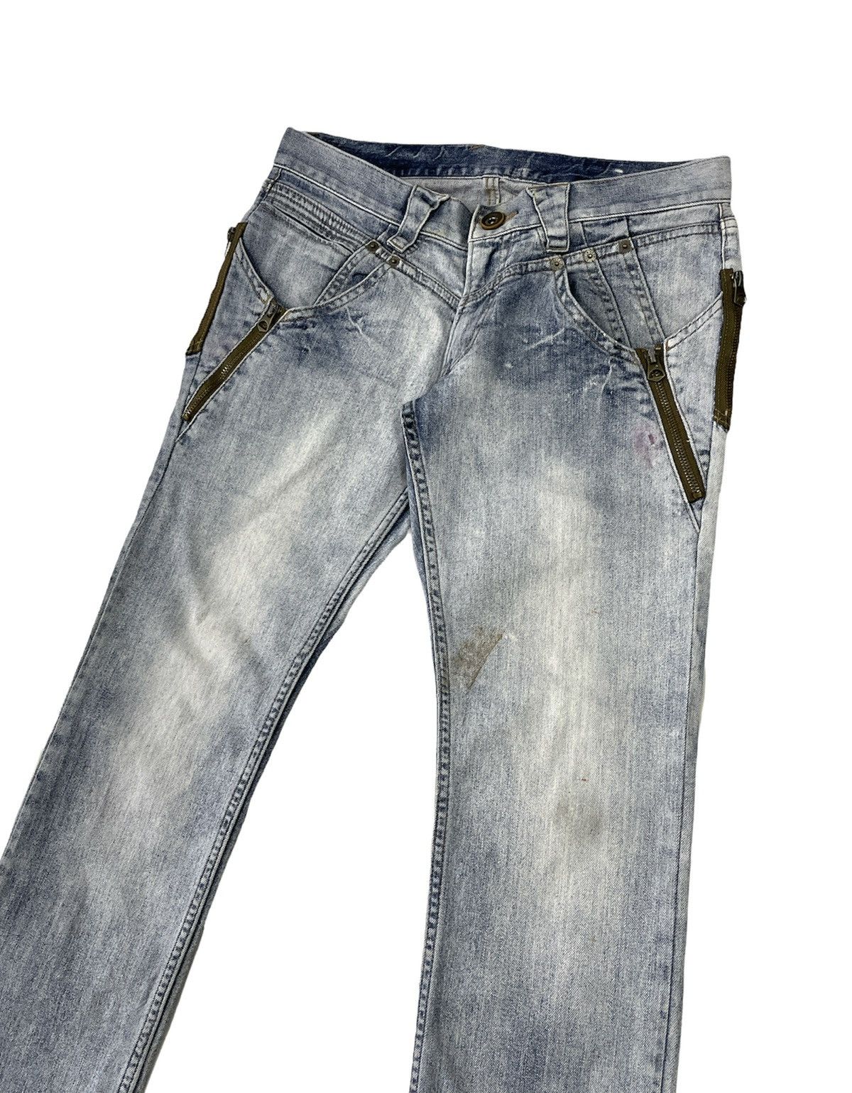 In The Attic × Japanese Brand × PPFM PPFM Zipper Punk Jeans Size US 30 / EU 46 - 1 Thumbnail