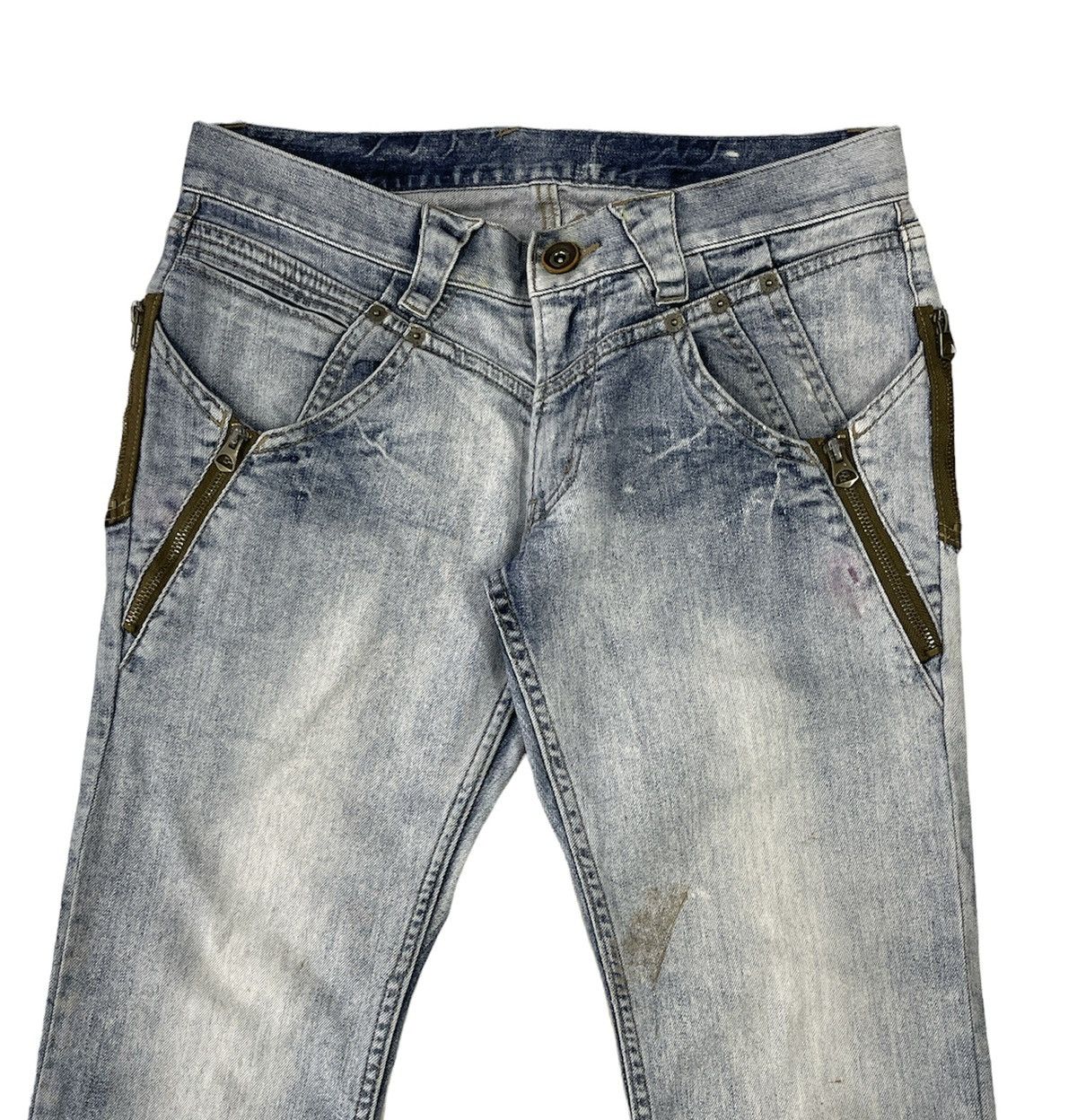 In The Attic × Japanese Brand × PPFM PPFM Zipper Punk Jeans Size US 30 / EU 46 - 7 Thumbnail