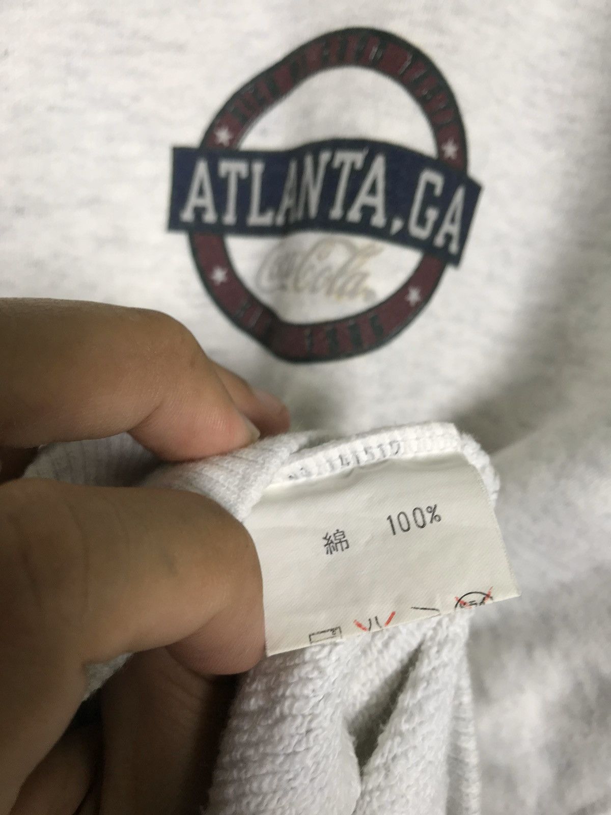 Coca Cola Rare‼️Vtg Atlanta Coca Cola Big Logo Sweatshirt Japan Made Size US M / EU 48-50 / 2 - 5 Thumbnail