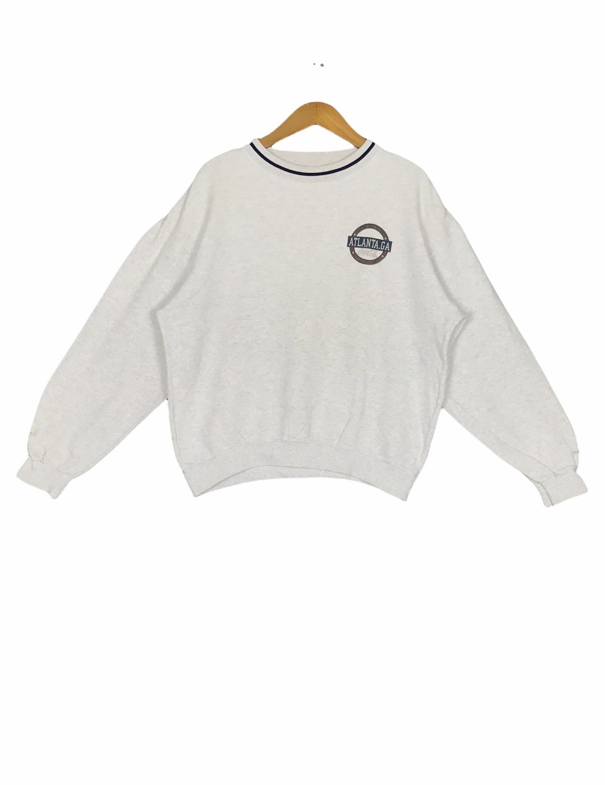 Coca Cola Rare‼️Vtg Atlanta Coca Cola Big Logo Sweatshirt Japan Made Size US M / EU 48-50 / 2 - 1 Thumbnail