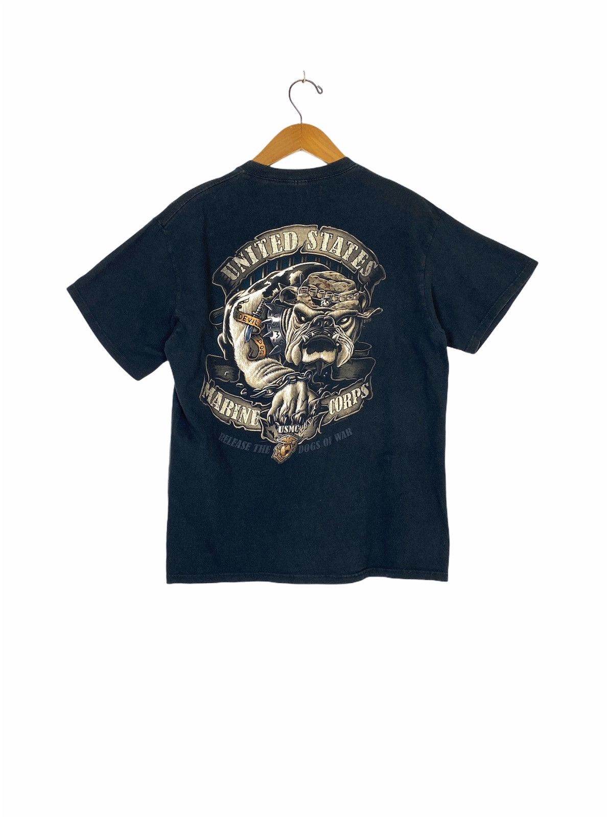 Vintage Rare‼️ Vintage Usmc Bull Dog T-Shirt Medium Size Size US M / EU 48-50 / 2 - 1 Thumbnail
