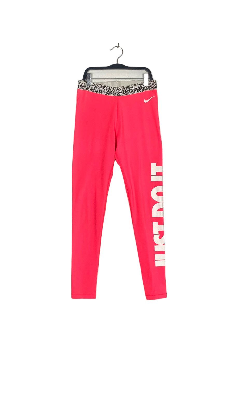 Nike Rare‼️ Nike Just Do it Spellout Sport Tight Legging Neon Size 27" / US 4 / IT 40 - 3 Thumbnail