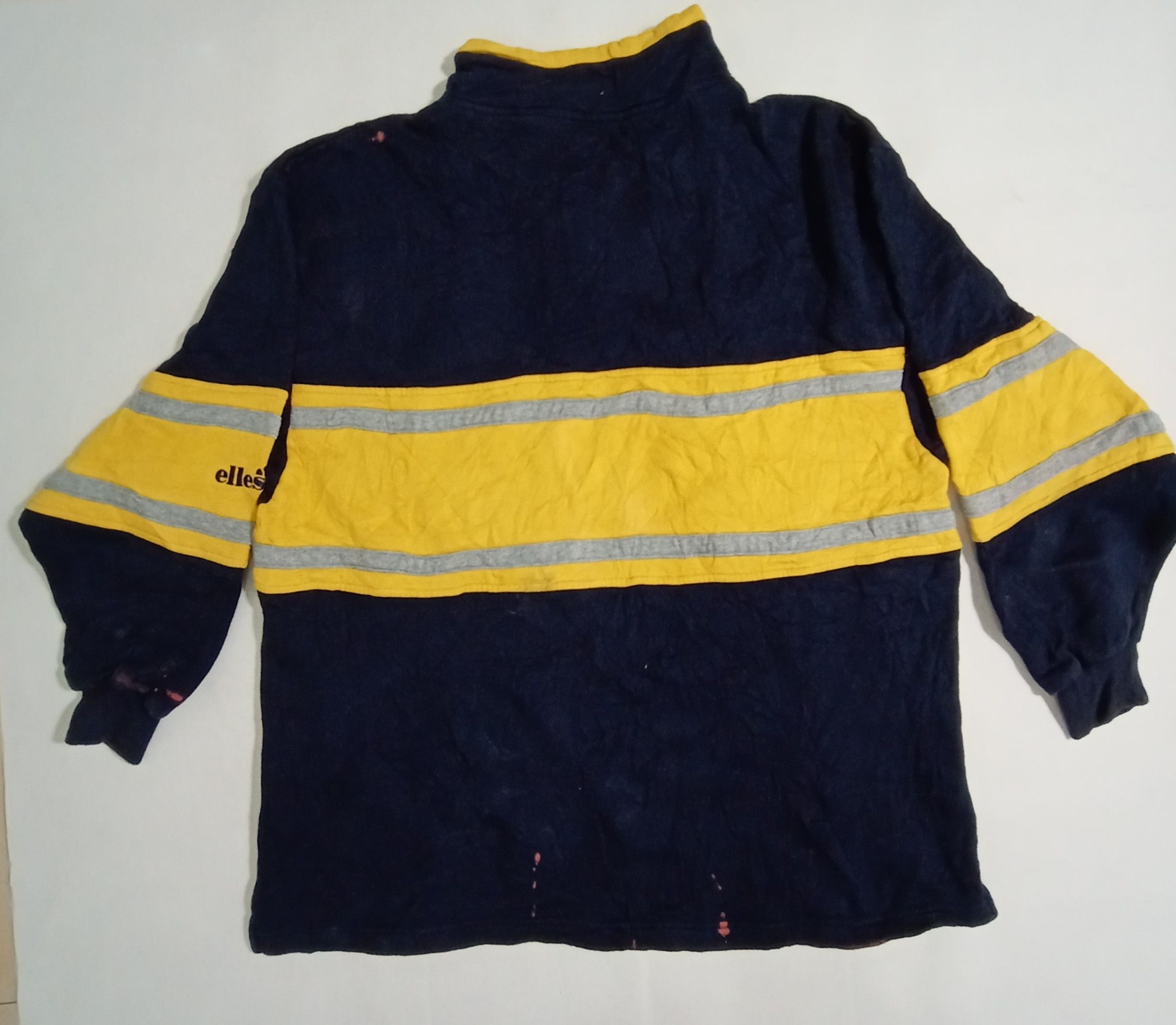 Ellesse Ellesse Sweatshirt Big Logo Yellow Blue Navy Size US L / EU 52-54 / 3 - 8 Thumbnail