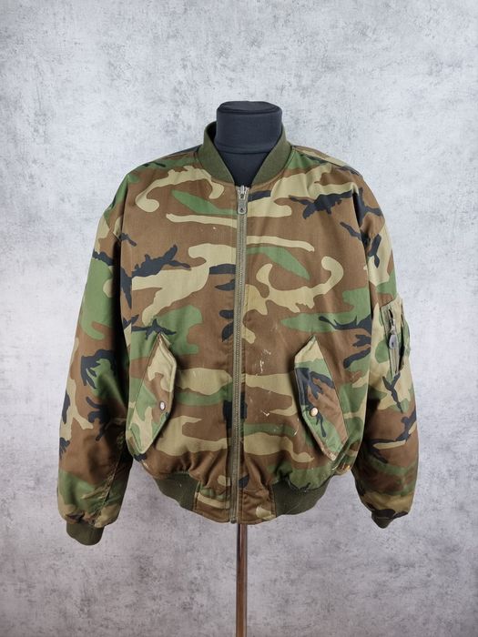 Raf simons bomber hot sale jacket camo