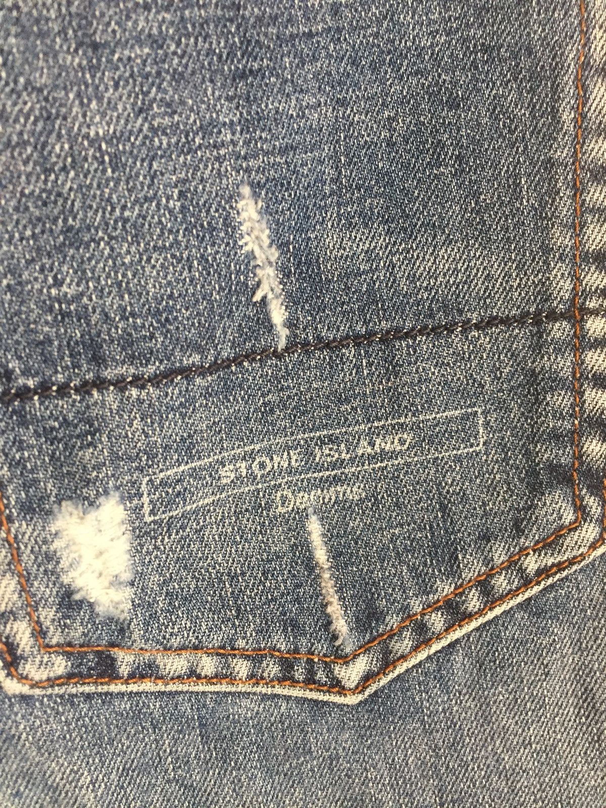 Stone Island Stone Island Indigo washed denim compass logo Jeans Size US 32 / EU 48 - 6 Thumbnail