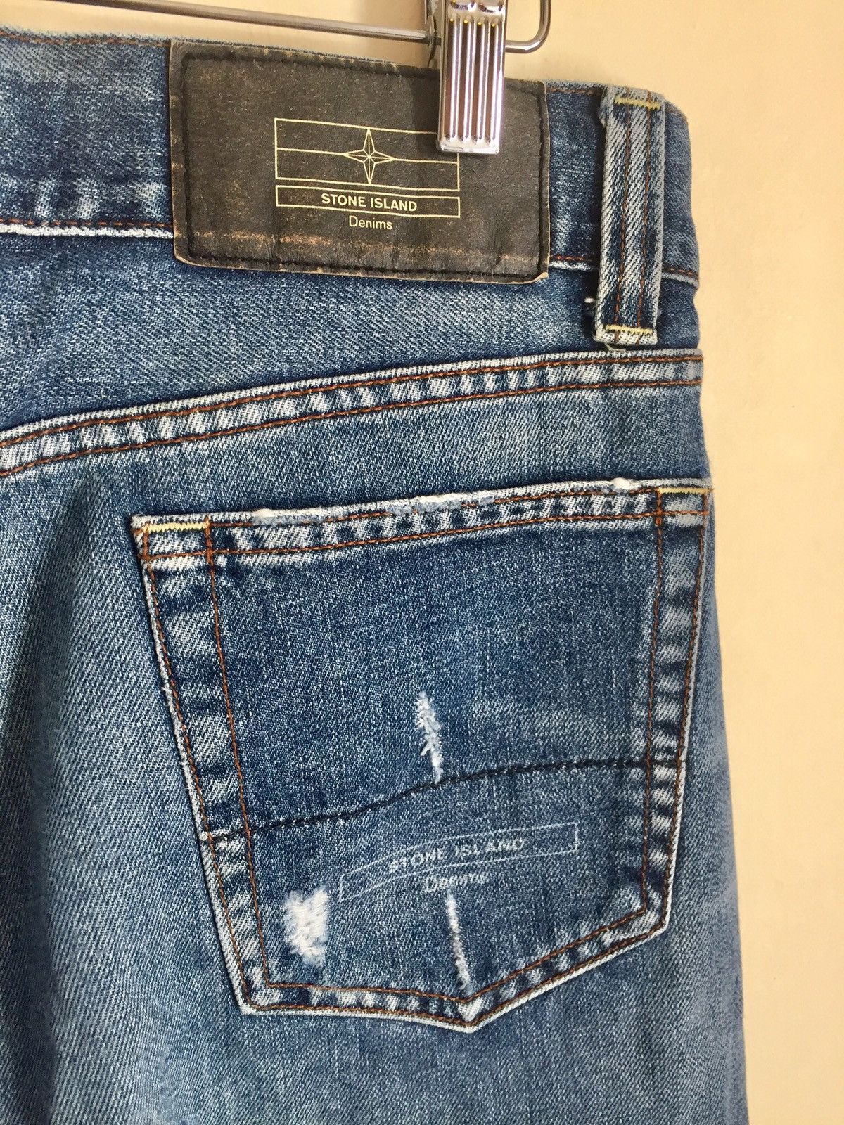 Stone Island Stone Island Indigo washed denim compass logo Jeans Size US 32 / EU 48 - 1 Thumbnail