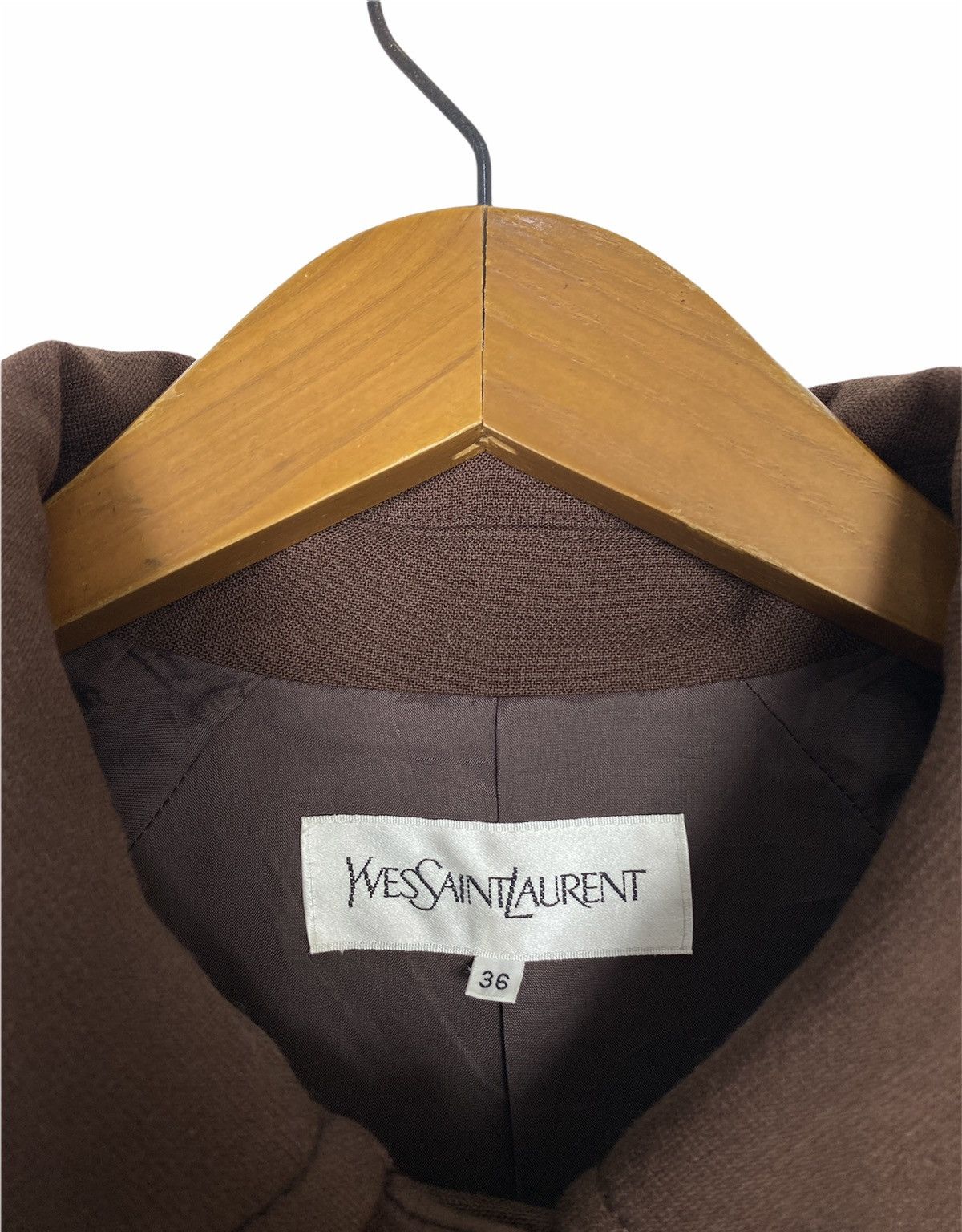 Yves Saint Laurent Rare‼️Vintage Yvest Saint Laurent Coat in Japan (Women Size) Size ONE SIZE - 4 Thumbnail