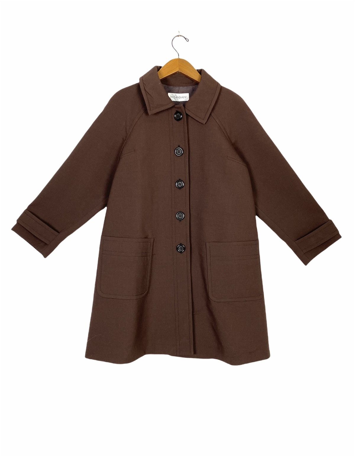 Yves Saint Laurent Rare‼️Vintage Yvest Saint Laurent Coat in Japan (Women Size) Size ONE SIZE - 1 Thumbnail