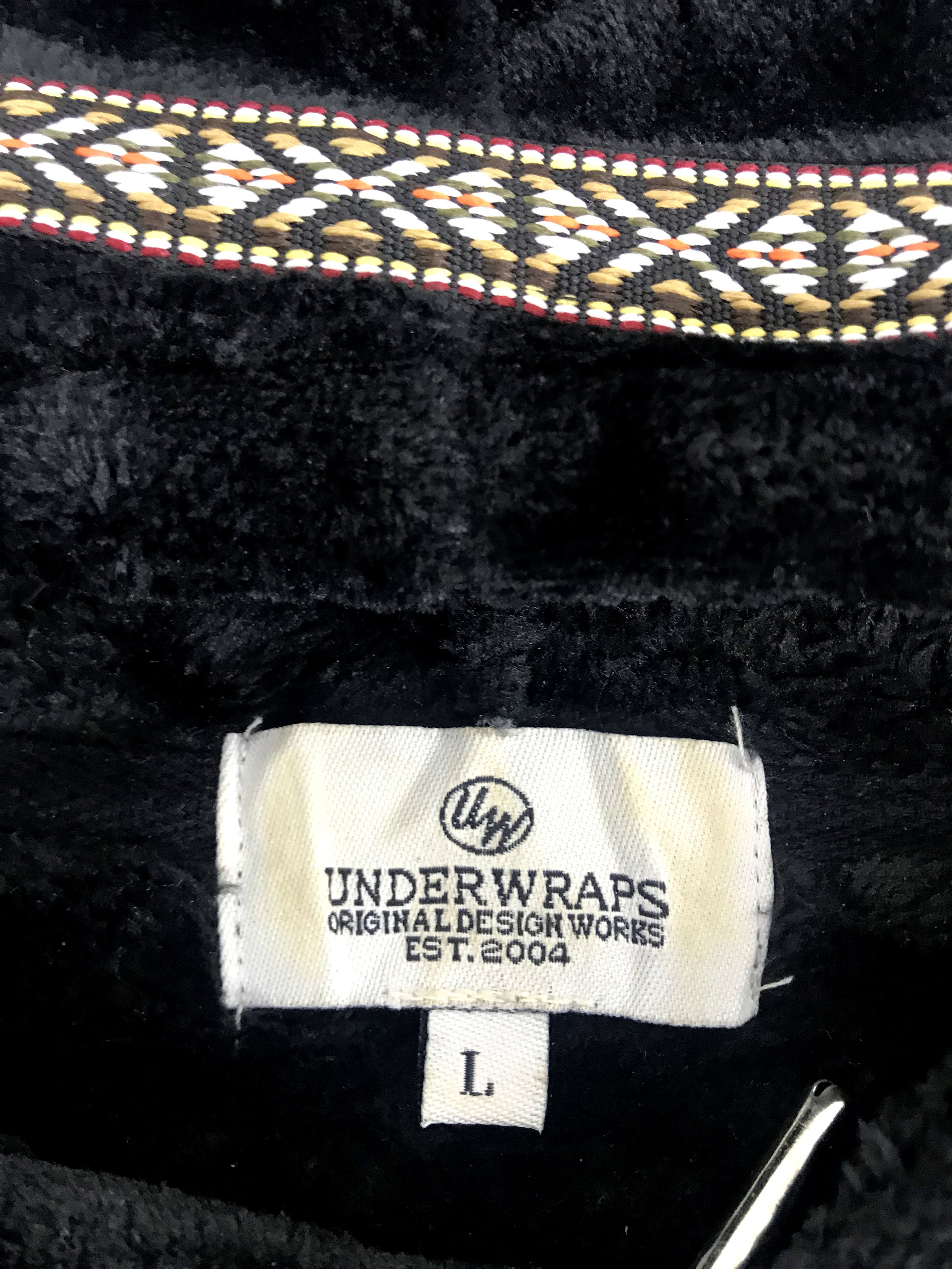 Japanese Brand Vintage Underwraps Original Design Work Suede Velvet Fleece Size US M / EU 48-50 / 2 - 3 Thumbnail