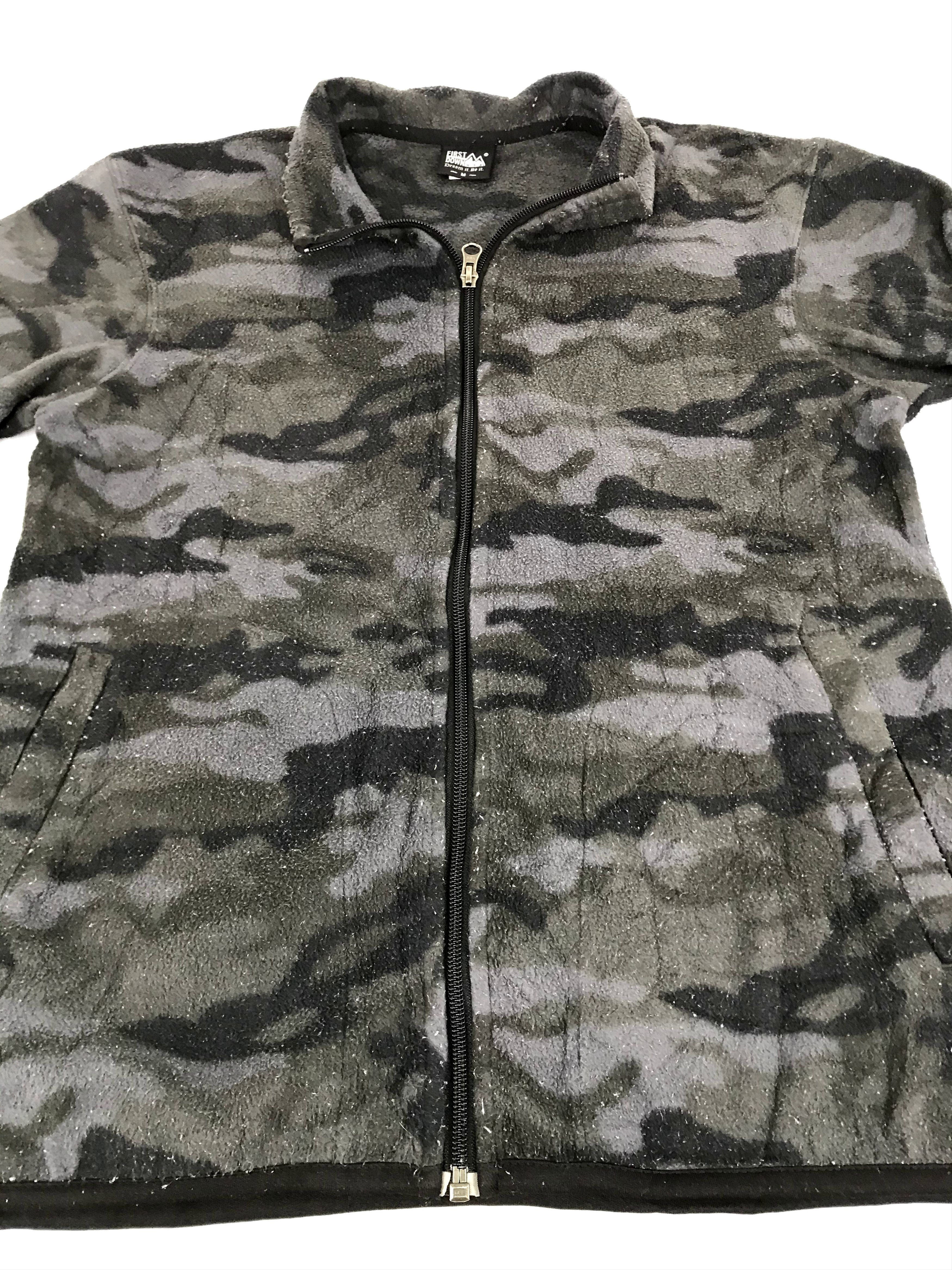 Japanese Brand Nice Style First Down Camouflage Fleece Jacket Size M / US 6-8 / IT 42-44 - 3 Thumbnail