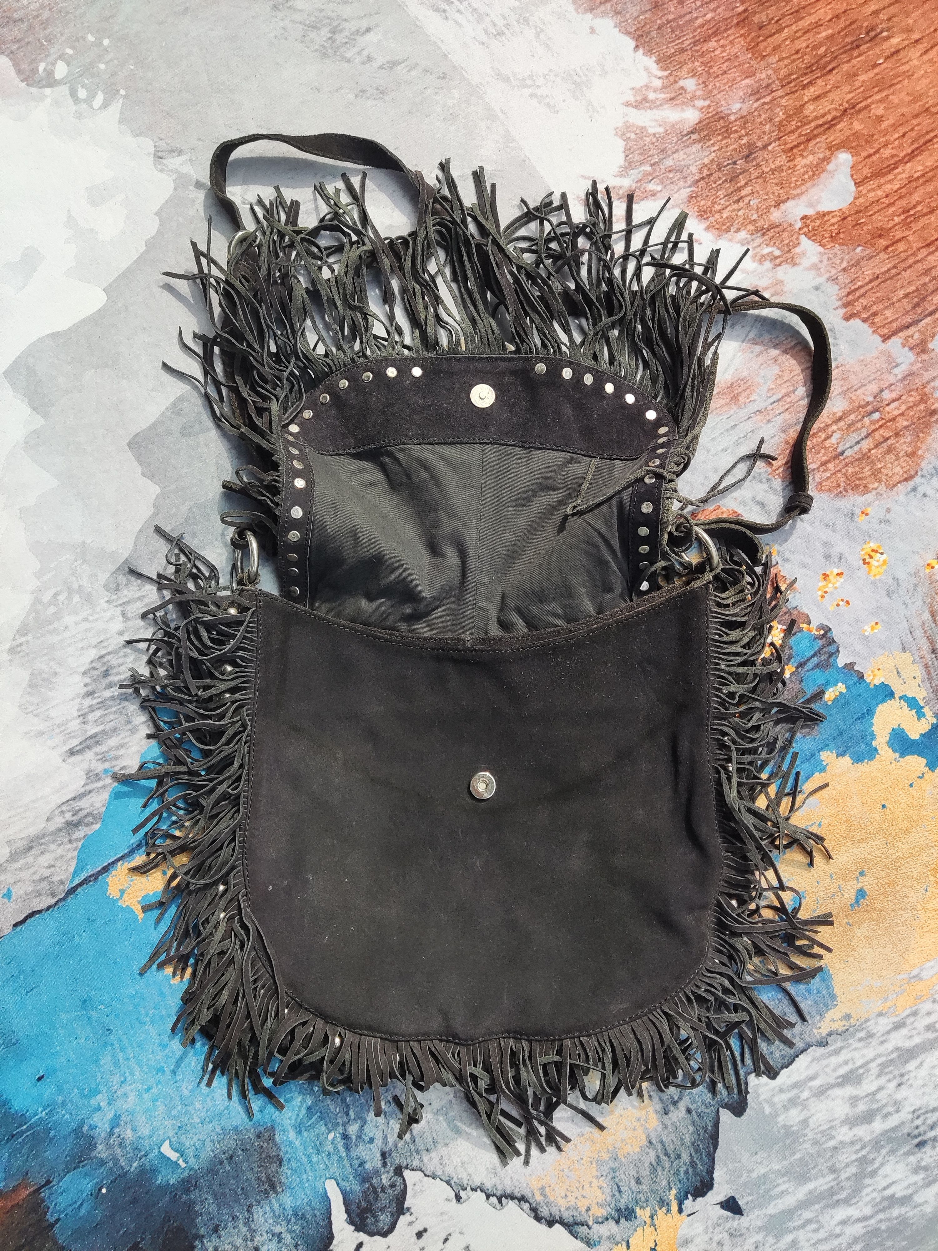 Hysteric Glamour × Zara Vintage Fringer Cowboy Style Leather Sling Bang Size ONE SIZE - 4 Thumbnail