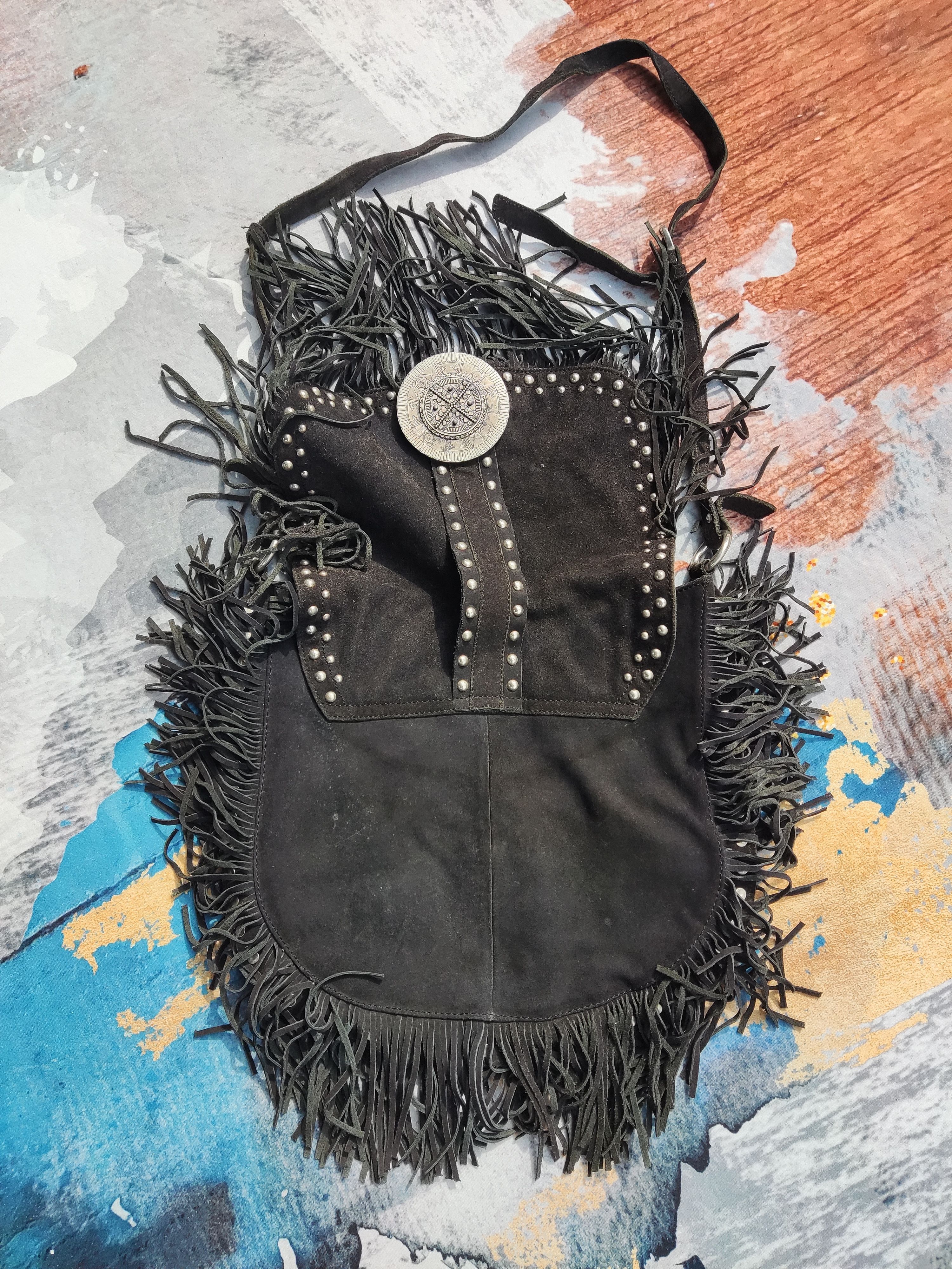 Hysteric Glamour × Zara Vintage Fringer Cowboy Style Leather Sling Bang Size ONE SIZE - 5 Thumbnail
