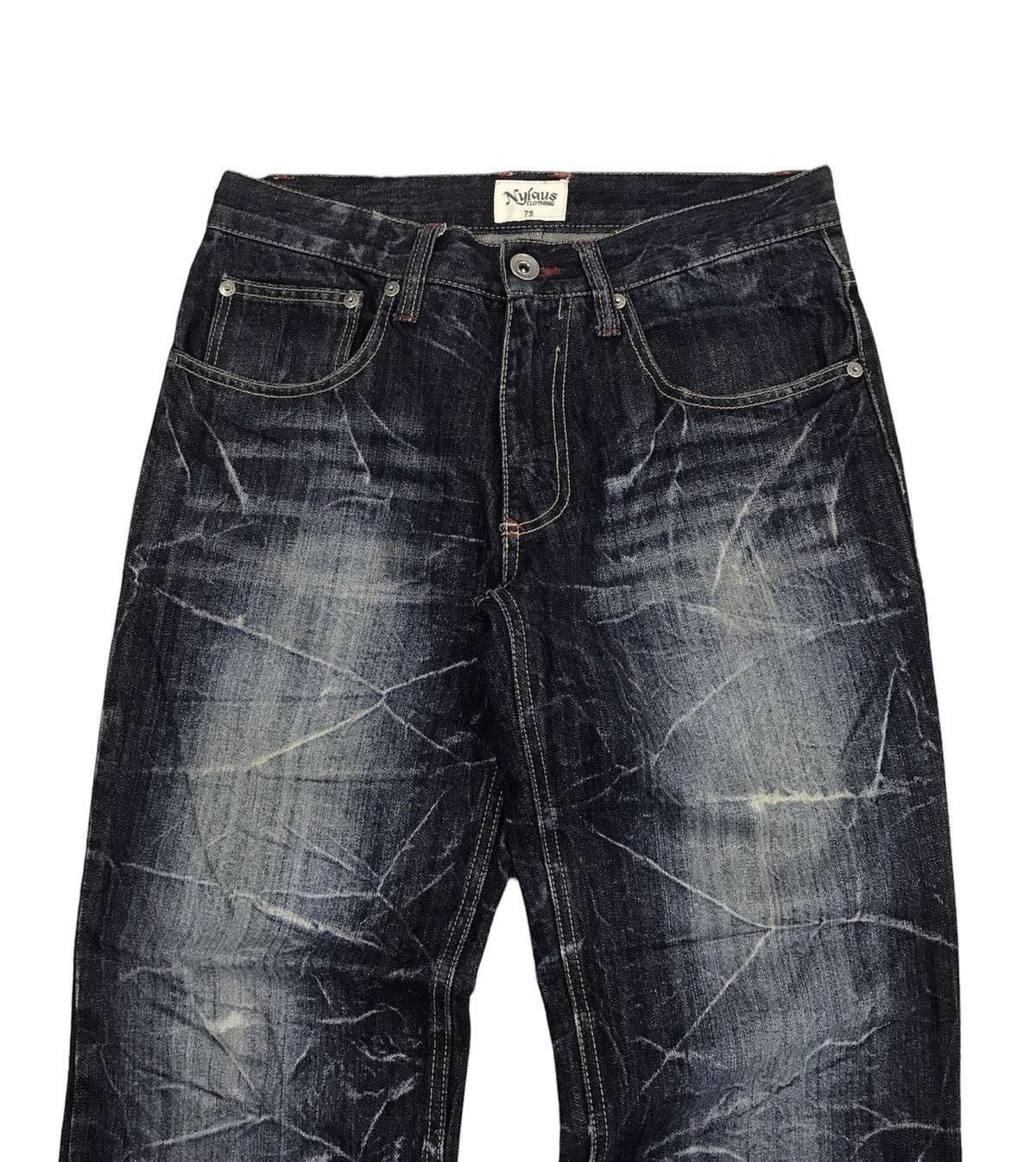 PPFM Vintage Nylaus Japan Jeans Spellout Vondutch Style Size US 30 / EU 46 - 5 Thumbnail