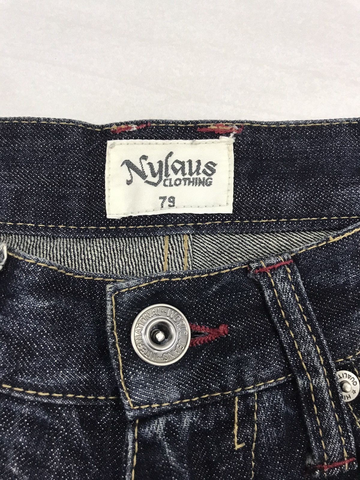 PPFM Vintage Nylaus Japan Jeans Spellout Vondutch Style Size US 30 / EU 46 - 6 Thumbnail
