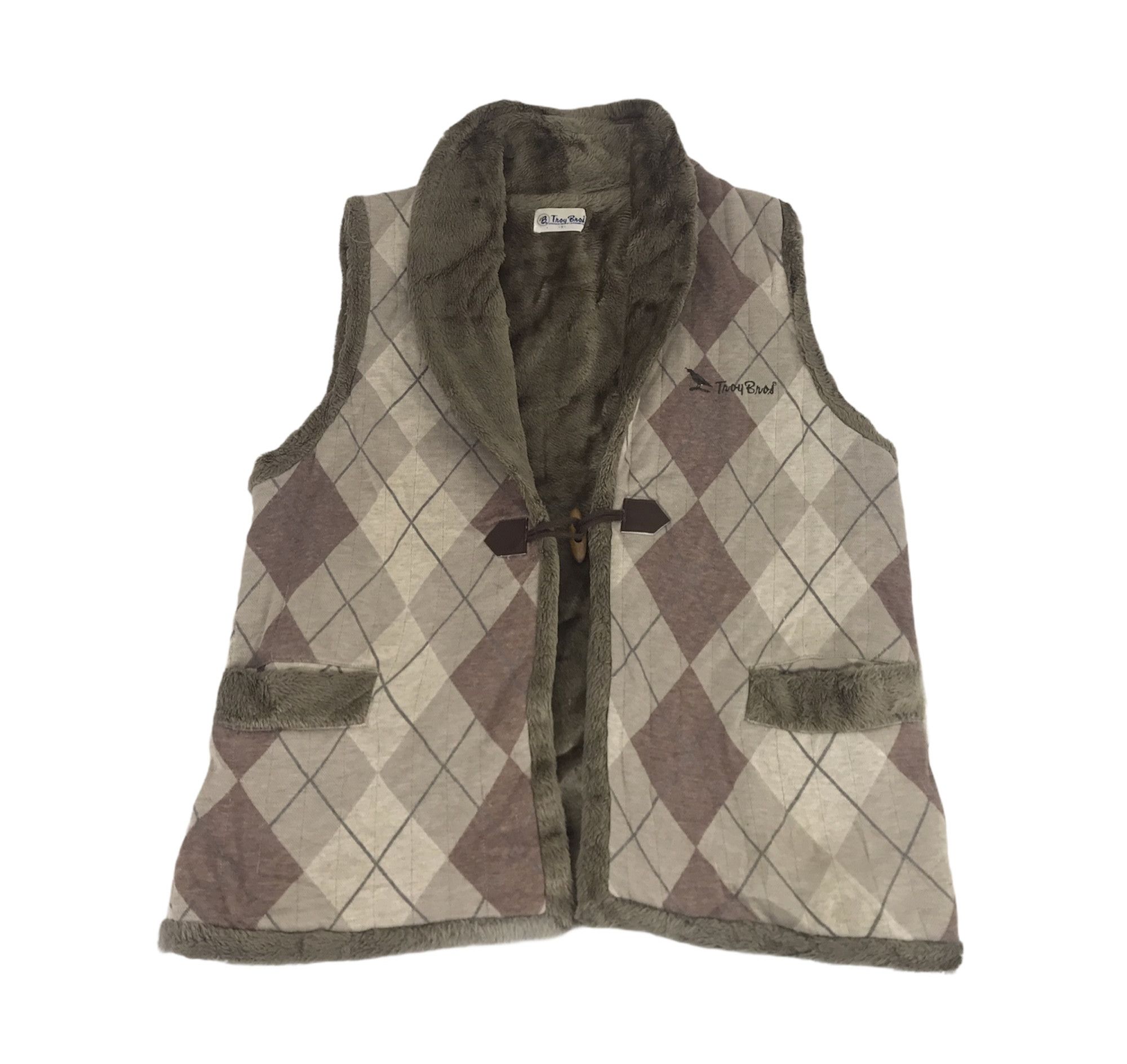 Designer Vintage Troy Bros Sherpa Vest Noragi Kimono Hanten Size US M / EU 48-50 / 2 - 1 Thumbnail