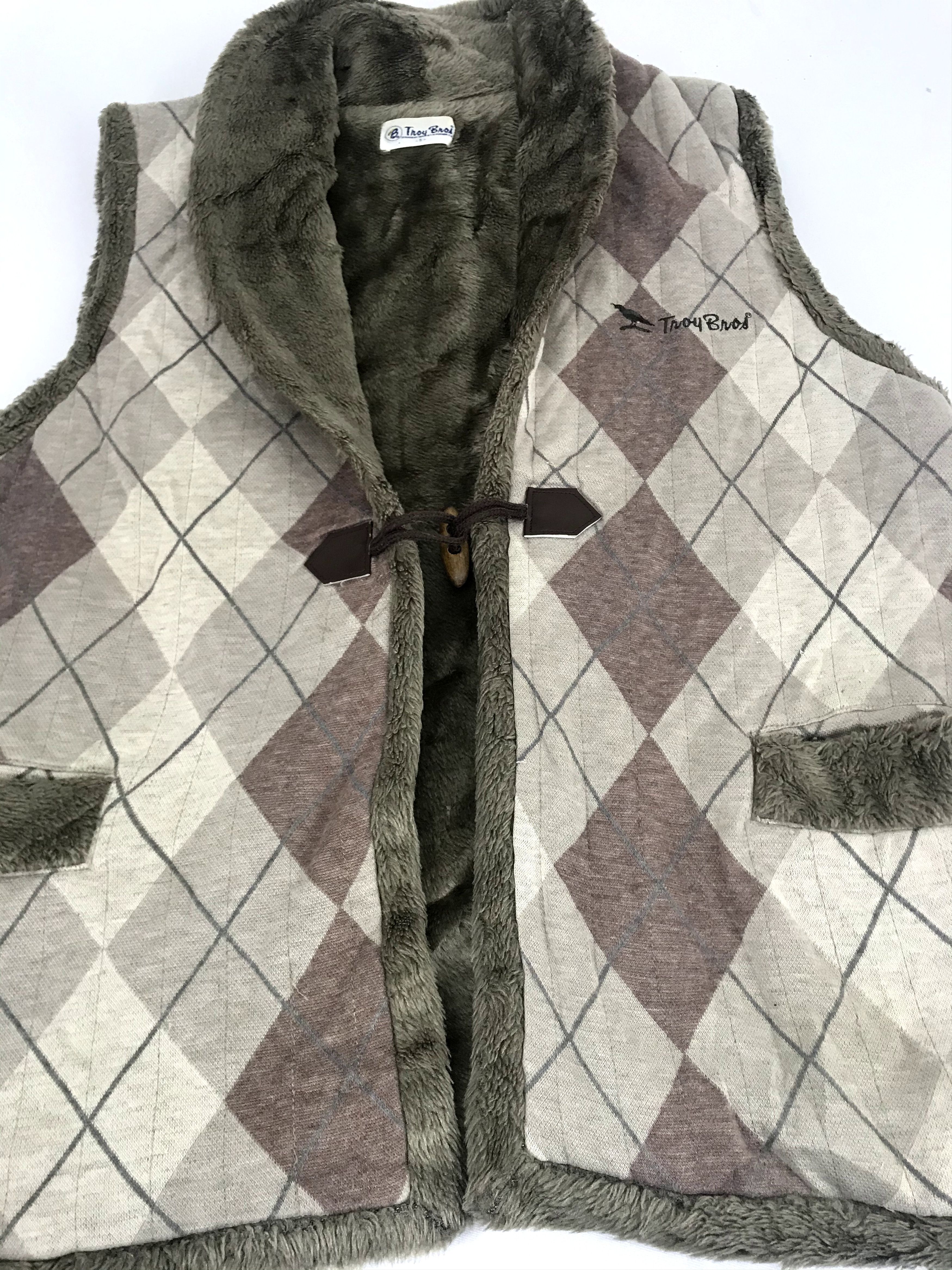 Designer Vintage Troy Bros Sherpa Vest Noragi Kimono Hanten Size US M / EU 48-50 / 2 - 3 Thumbnail