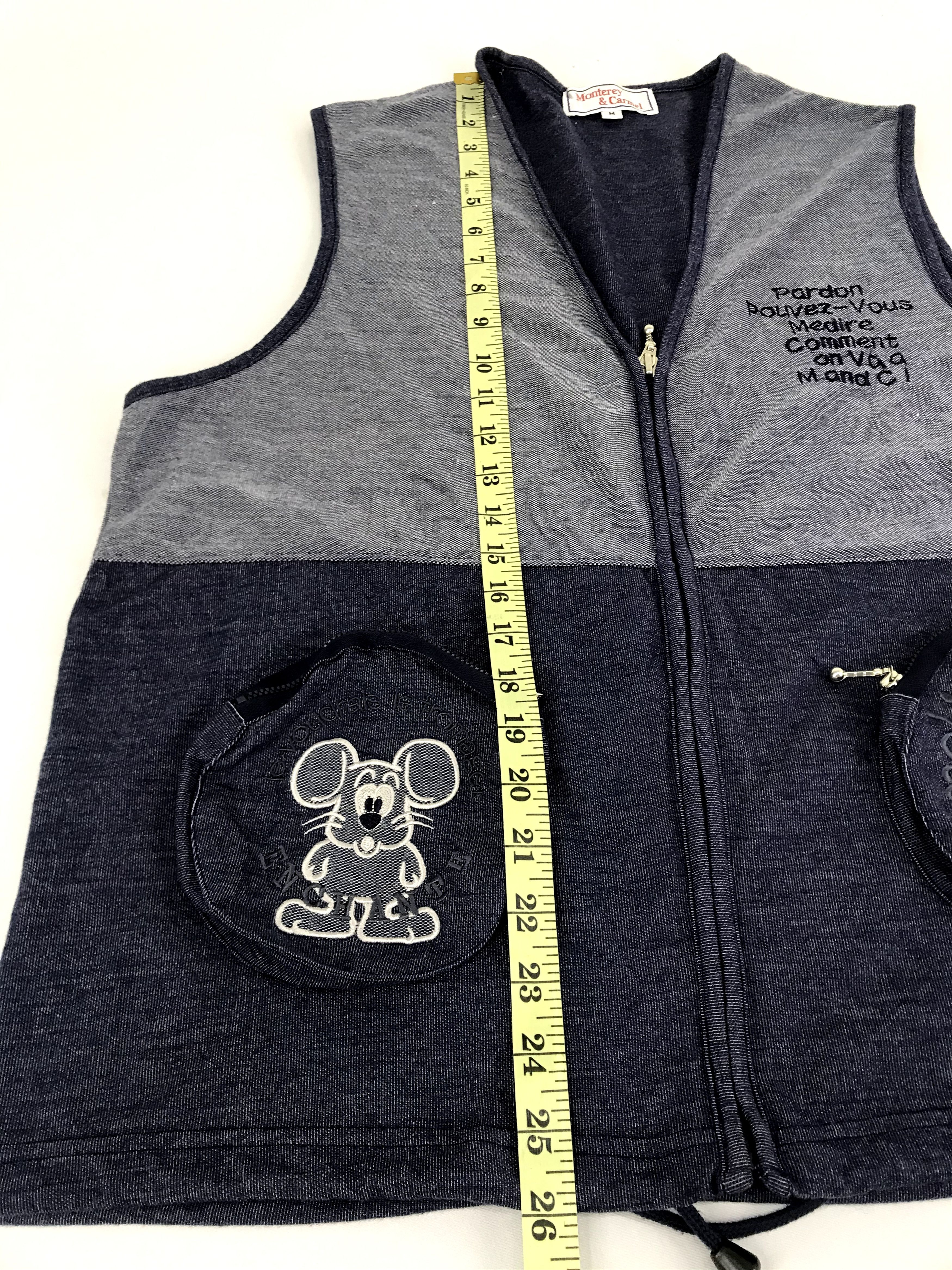 Vintage Morterey & Carmel Lazy Fellow Embroidery Vest Jacket Size US M / EU 48-50 / 2 - 10 Thumbnail