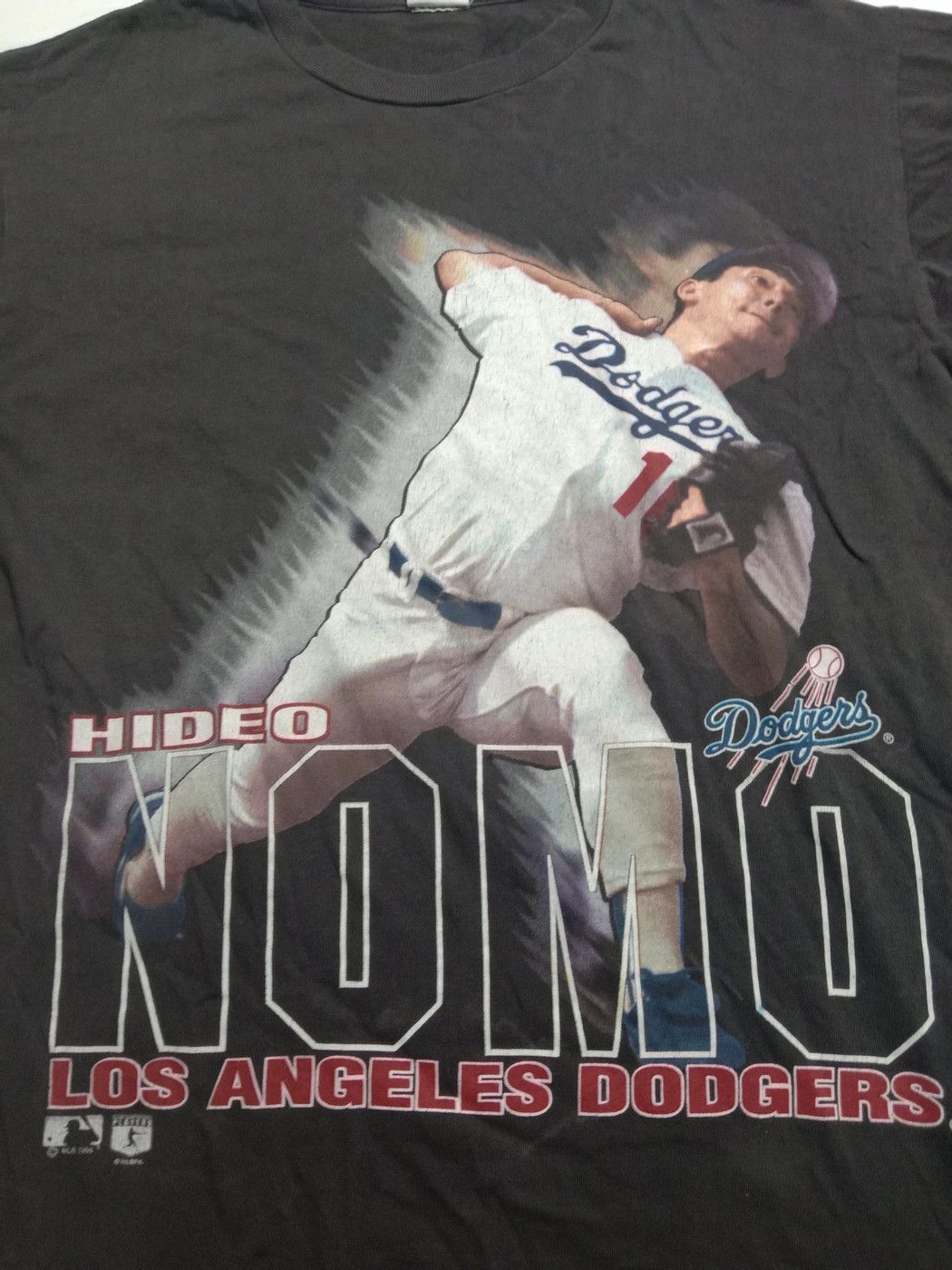 MLB Vintage 90s Hideo Nomo Los Angeles Dodgers Mlb Tee Size US M / EU 48-50 / 2 - 2 Thumbnail