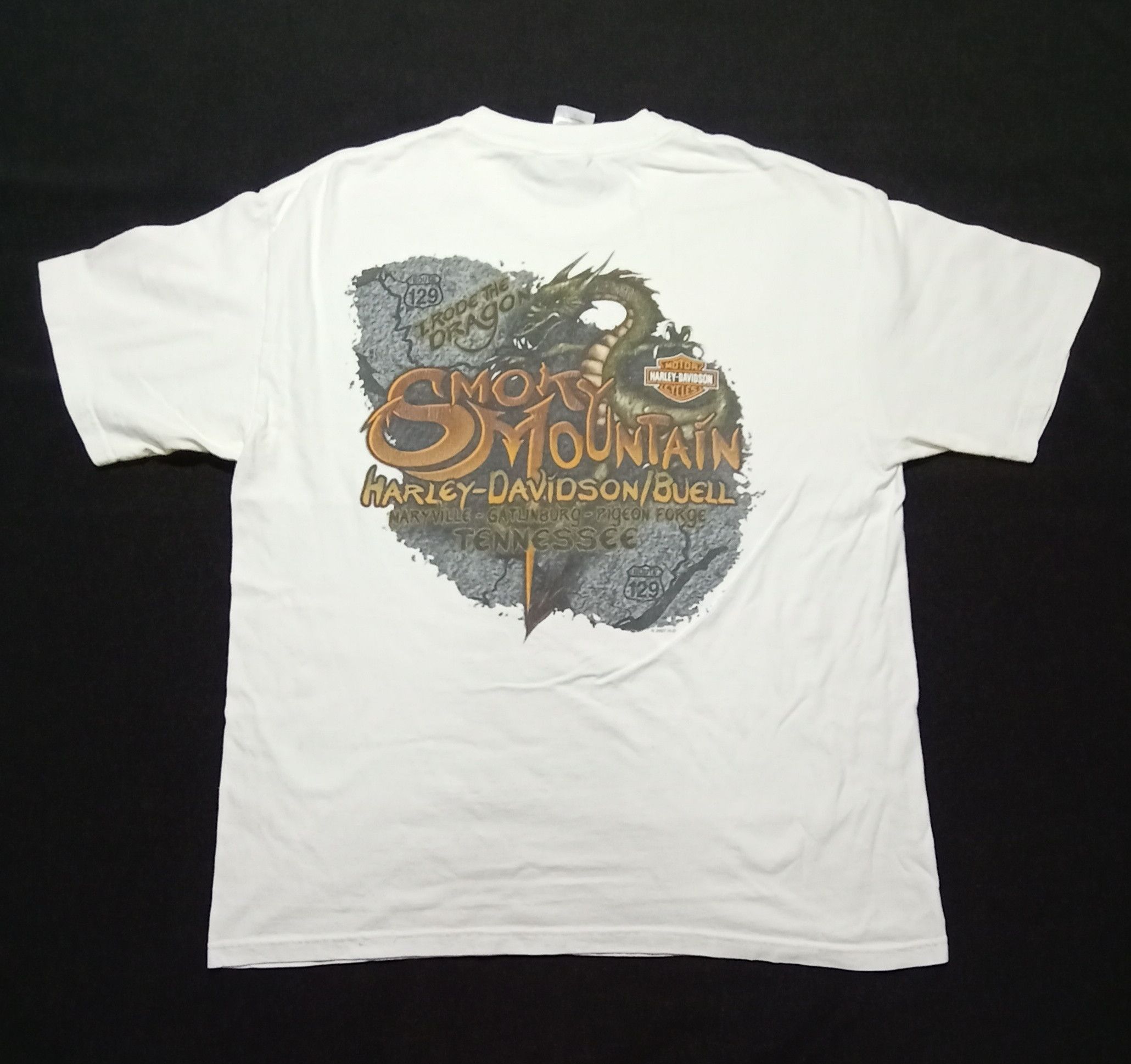 Harley Davidson Vintage Harley Davidson Smoky Mountain Tee USA Size US L / EU 52-54 / 3 - 2 Thumbnail
