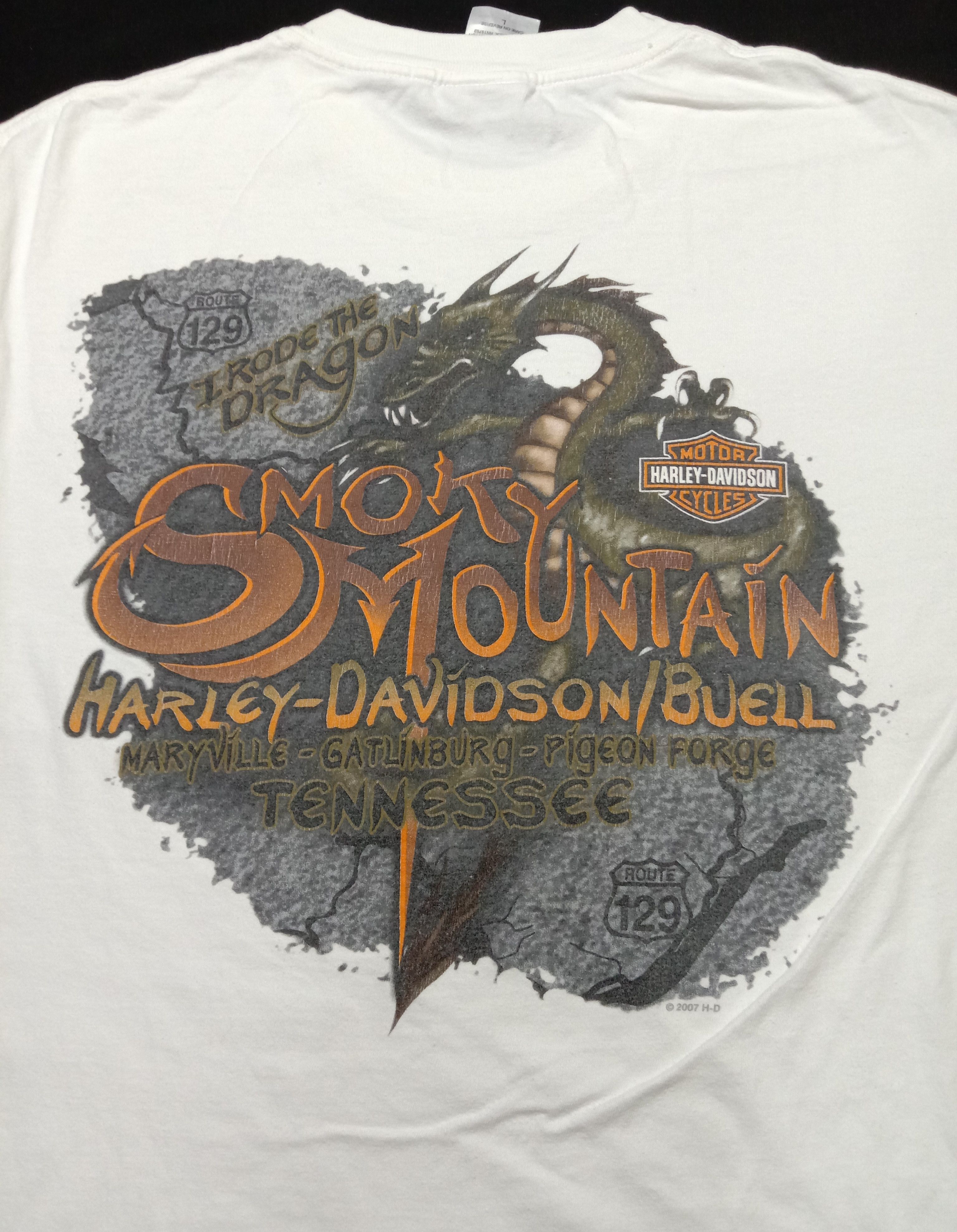 Harley Davidson Vintage Harley Davidson Smoky Mountain Tee USA Size US L / EU 52-54 / 3 - 1 Thumbnail