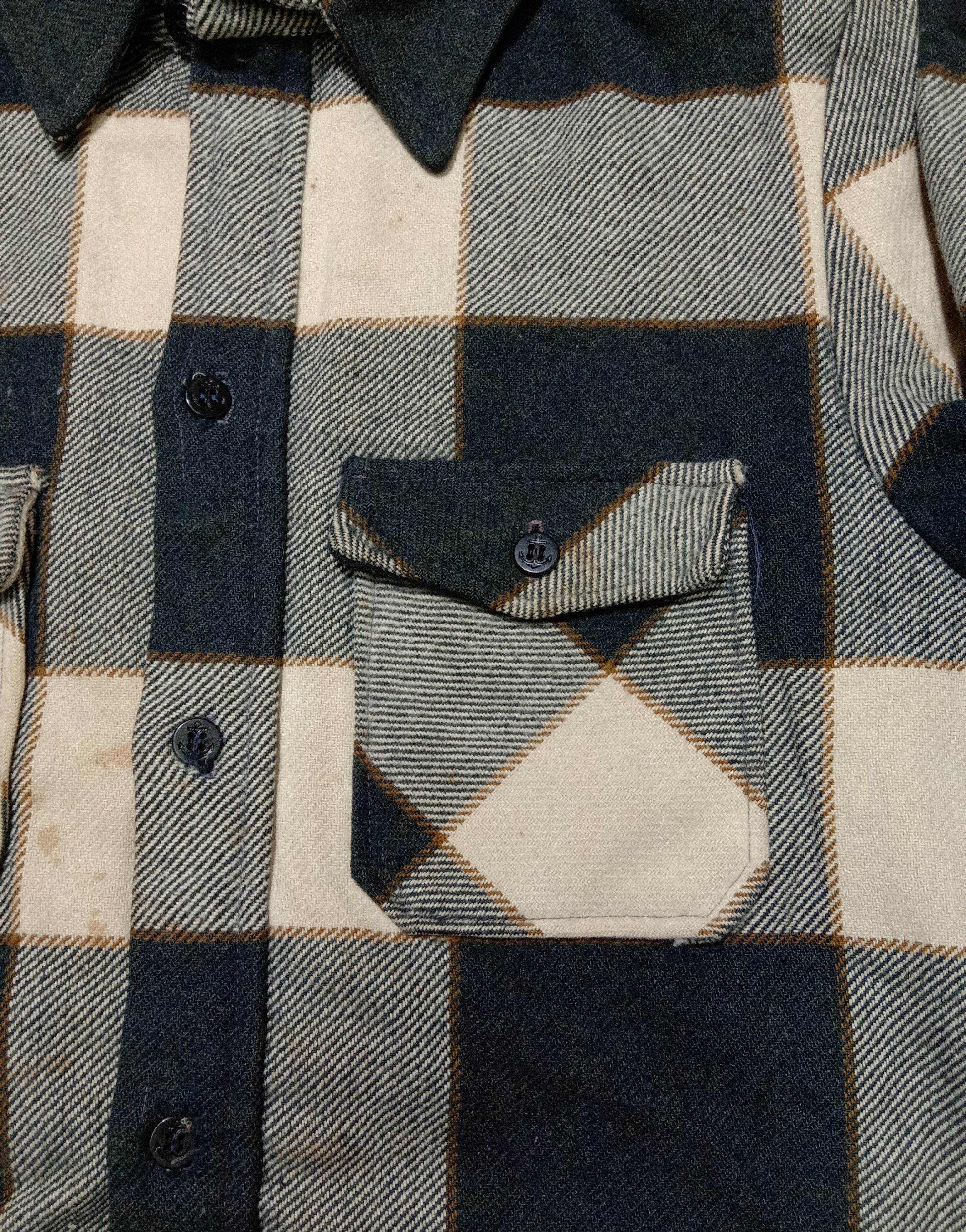 Flannel Vintage 80s OAKBROOK Sears Sherpa Tartan Plaid Checked Size US XL / EU 56 / 4 - 2 Thumbnail