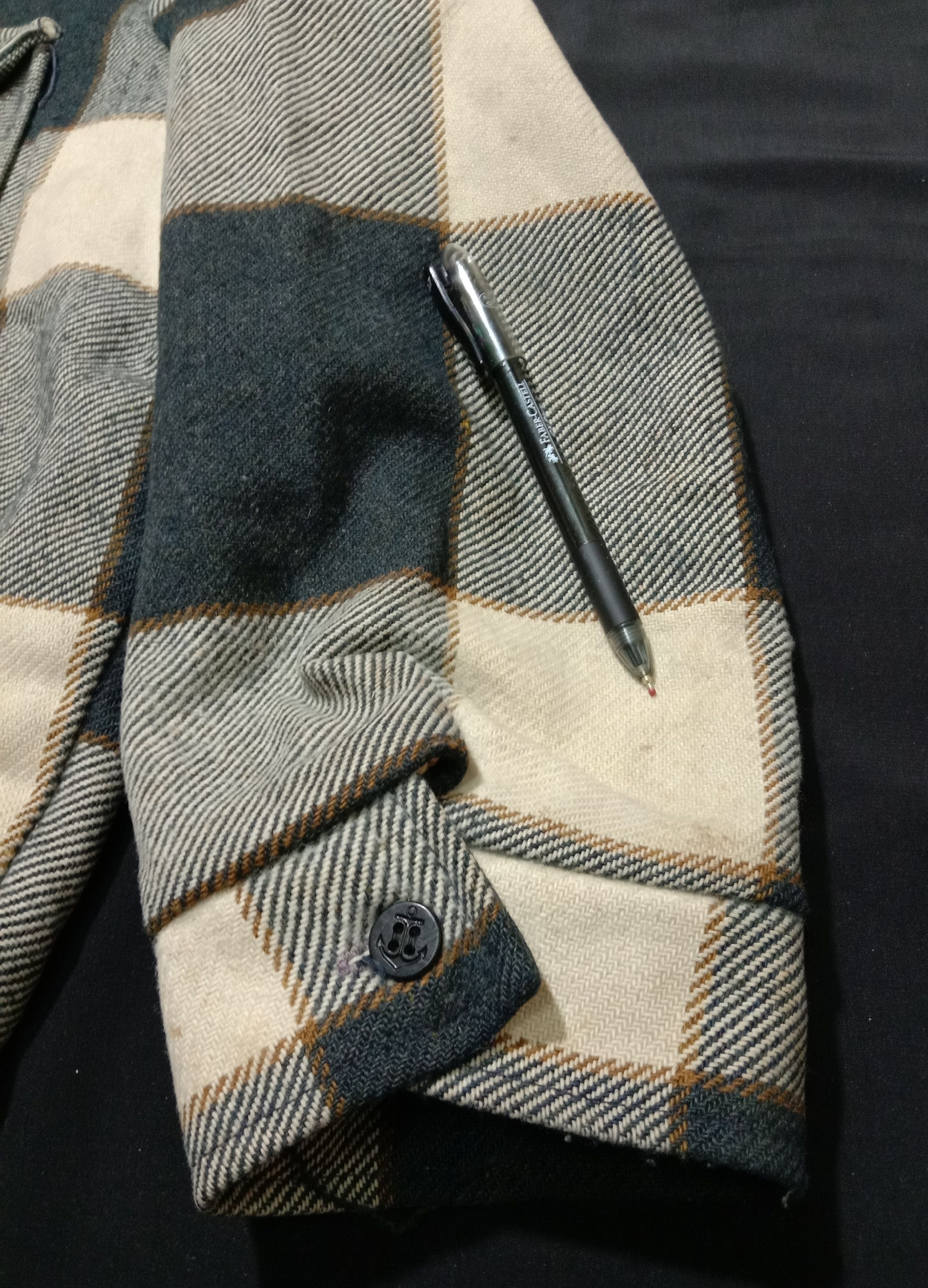 Flannel Vintage 80s OAKBROOK Sears Sherpa Tartan Plaid Checked Size US XL / EU 56 / 4 - 8 Thumbnail