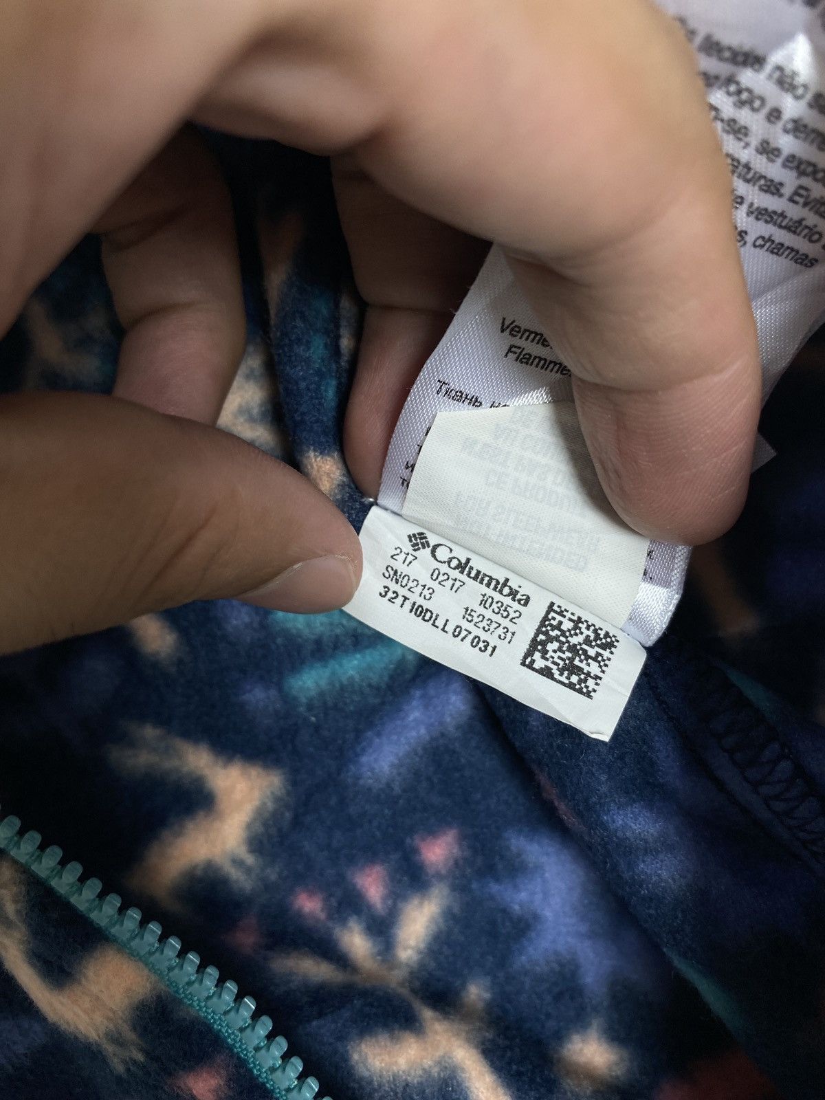 Columbia Rare‼️ Columbia Overprint Fleece Baby Suit Size US XXS / EU 40 - 8 Thumbnail