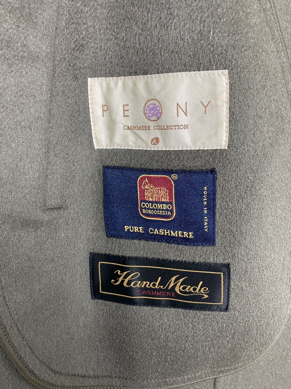 Vintage Rare‼️Peony Handmade Cashmere Collection Coat Made in Italy Size US M / EU 48-50 / 2 - 4 Thumbnail