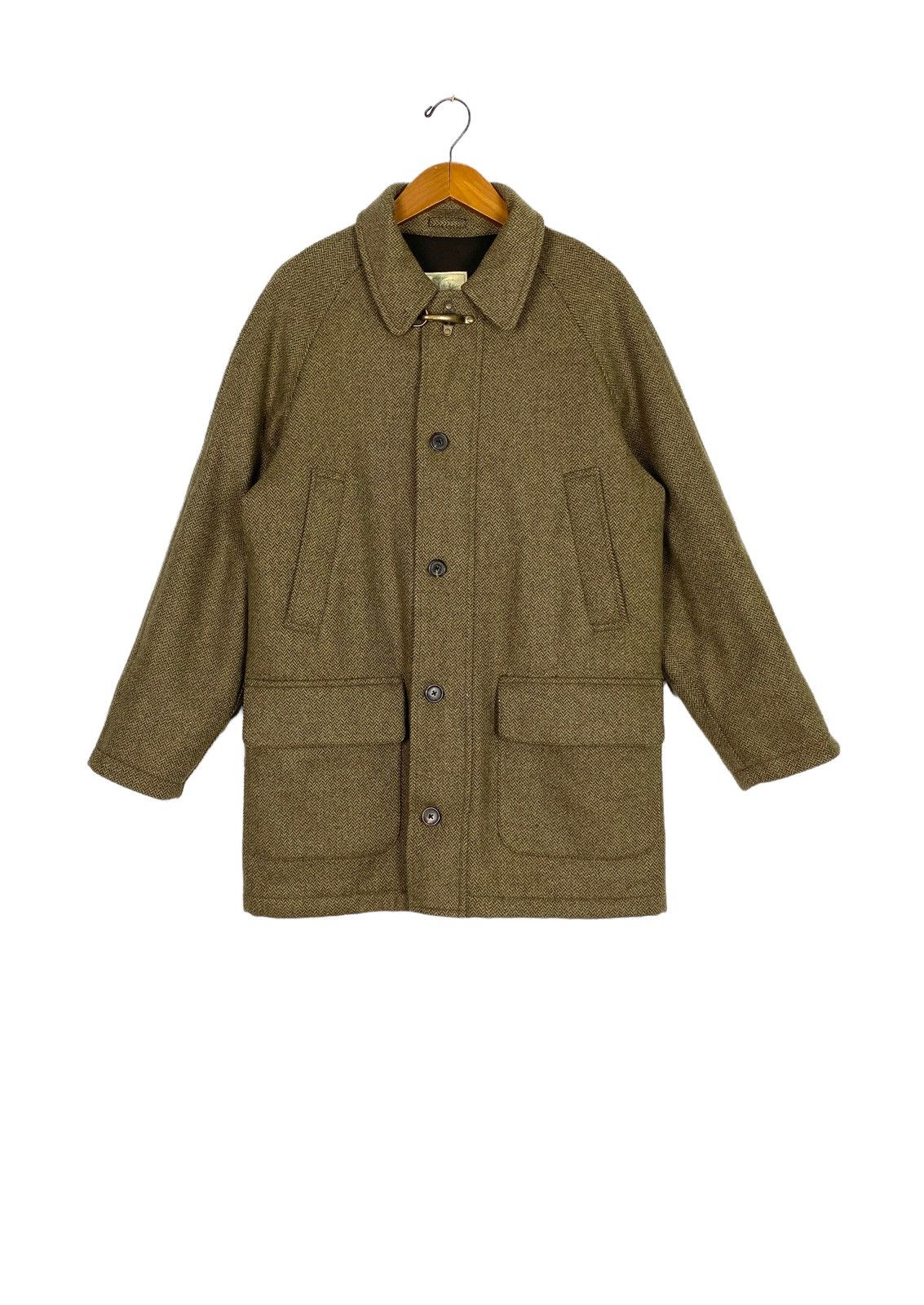 image of Brooks Brothers Outerwear Wool Tweed Hunting Coat in Brown, Men's (Size Small)