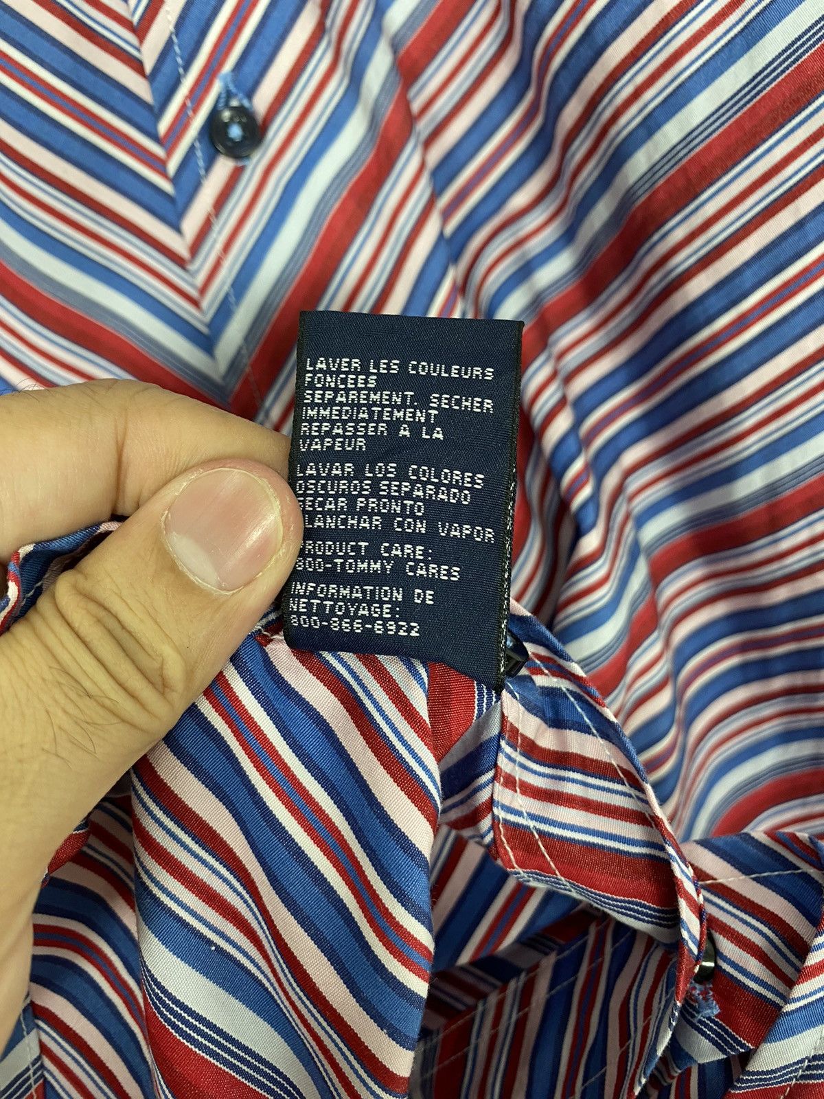 Tommy Hilfiger Rare‼️ Tommy Hilfiger Button Up Stripe Shirt Size US XL / EU 56 / 4 - 5 Thumbnail