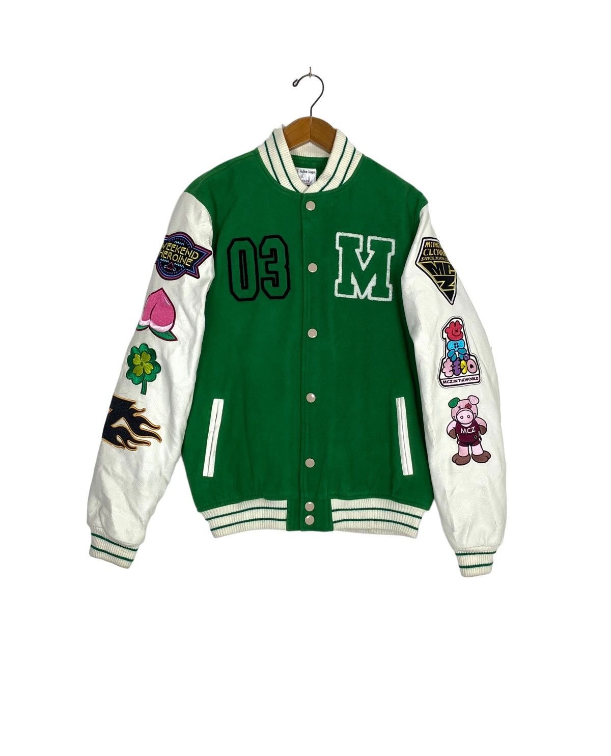 Japanese Brand Rare‼️ Mcz Multilogo Wool Varsity Jacket Size US M / EU 48-50 / 2 - 1 Thumbnail