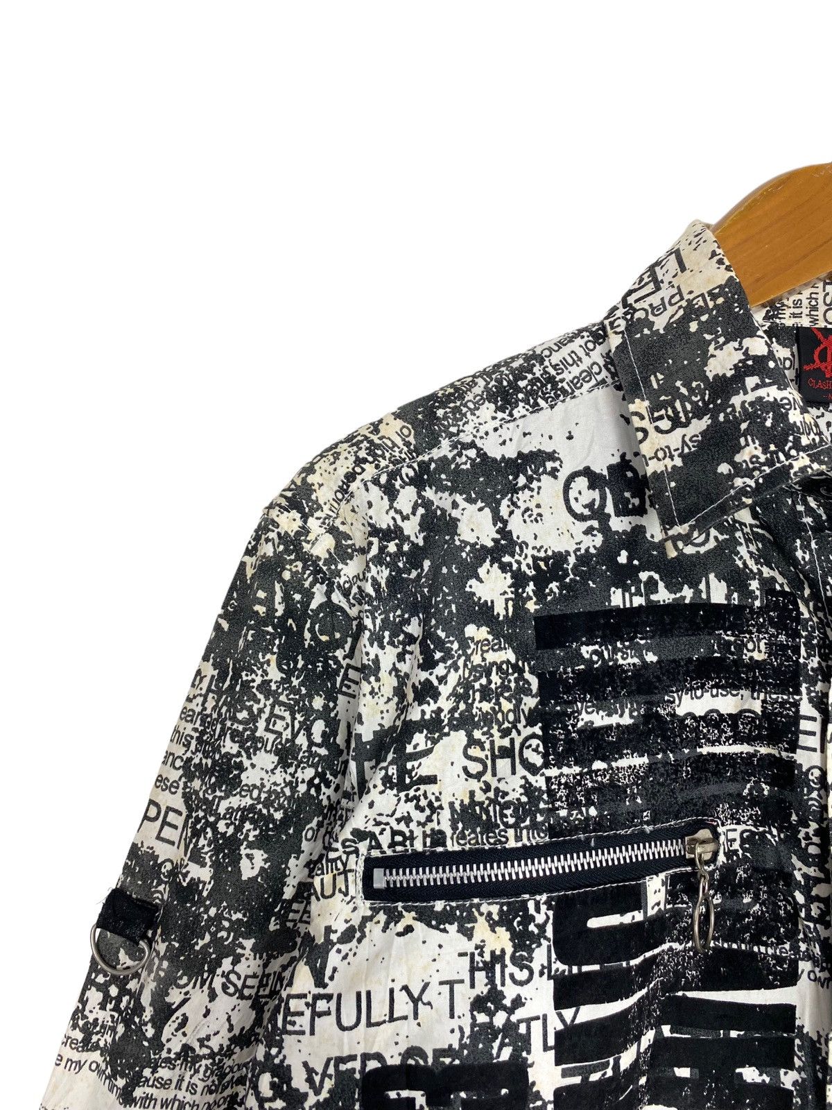 Japanese Brand Clash of Ahead Punk Gengster All Overprint Long Sleeve Shirt Size US S / EU 44-46 / 1 - 12 Thumbnail