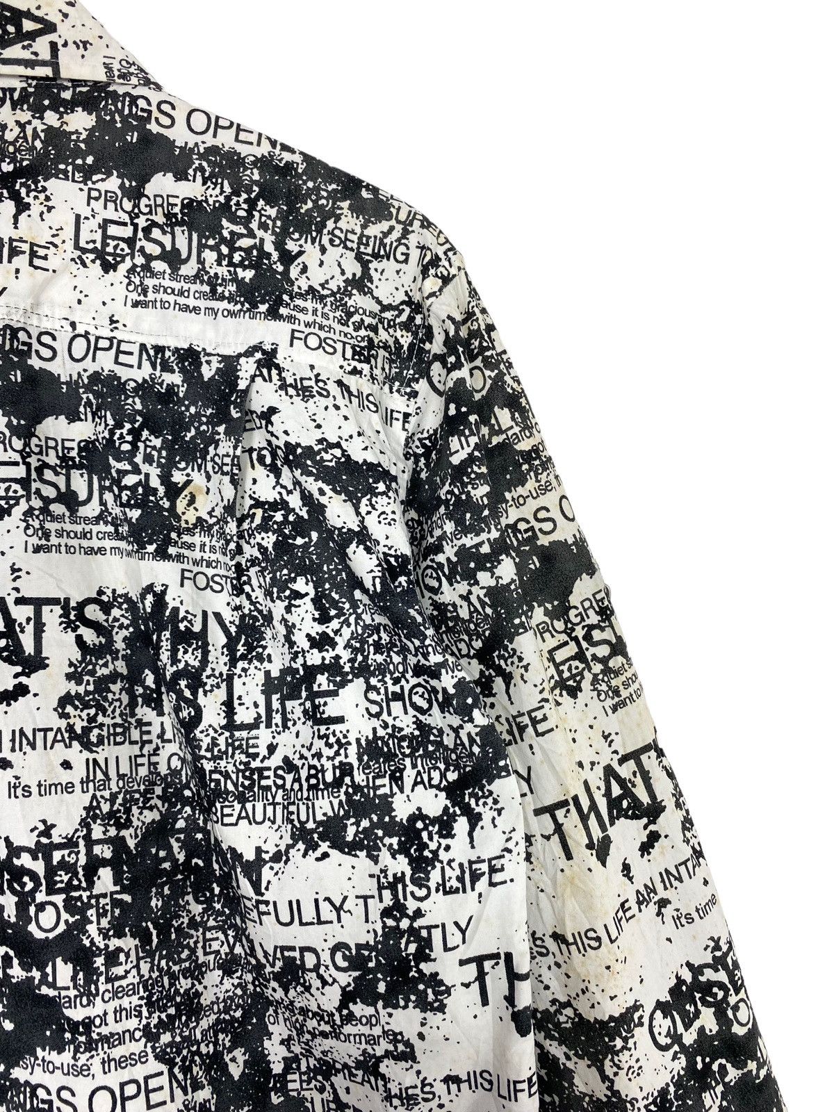 Japanese Brand Clash of Ahead Punk Gengster All Overprint Long Sleeve Shirt Size US S / EU 44-46 / 1 - 10 Thumbnail