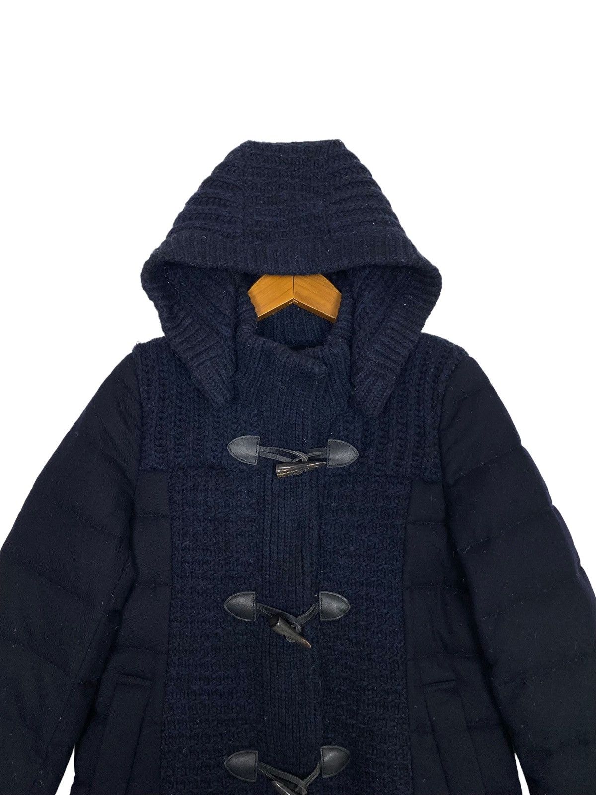 Japanese Brand Rare‼️ Anayi Wool Hoodie Duffle Puffer Coat Size M / US 6-8 / IT 42-44 - 3 Thumbnail