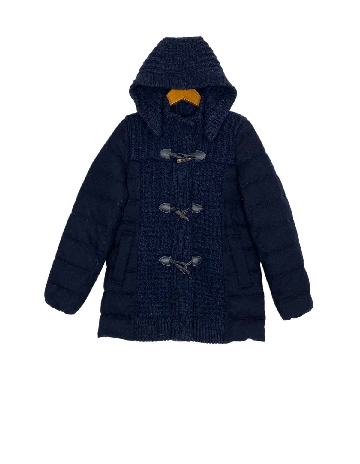 Japanese Brand Rare‼️ Anayi Wool Hoodie Duffle Puffer Coat Size M / US 6-8 / IT 42-44 - 1 Thumbnail