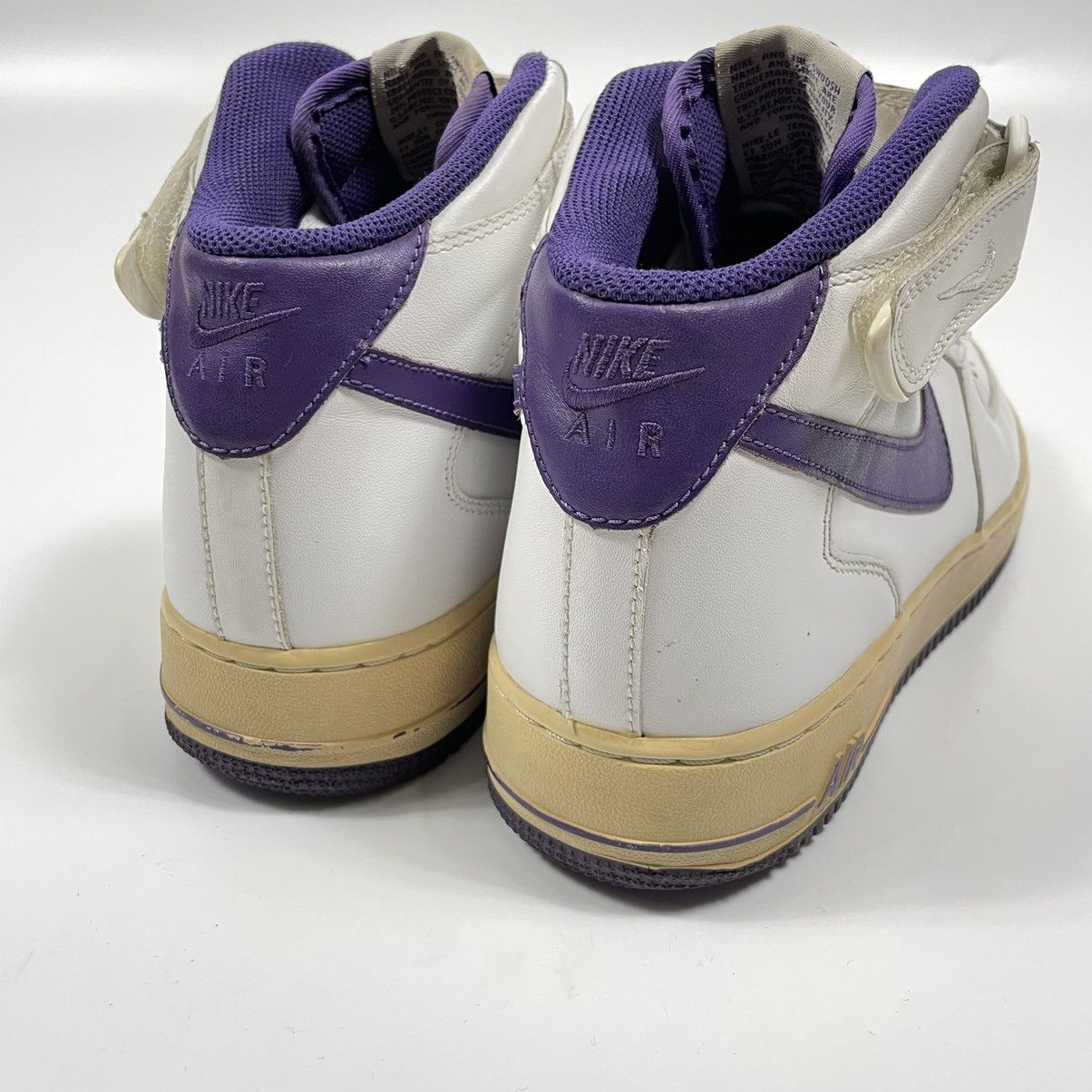 Nike 2010 Nike Air Force 1 Mid White Purple Size US 10 / EU 43 - 7 Thumbnail