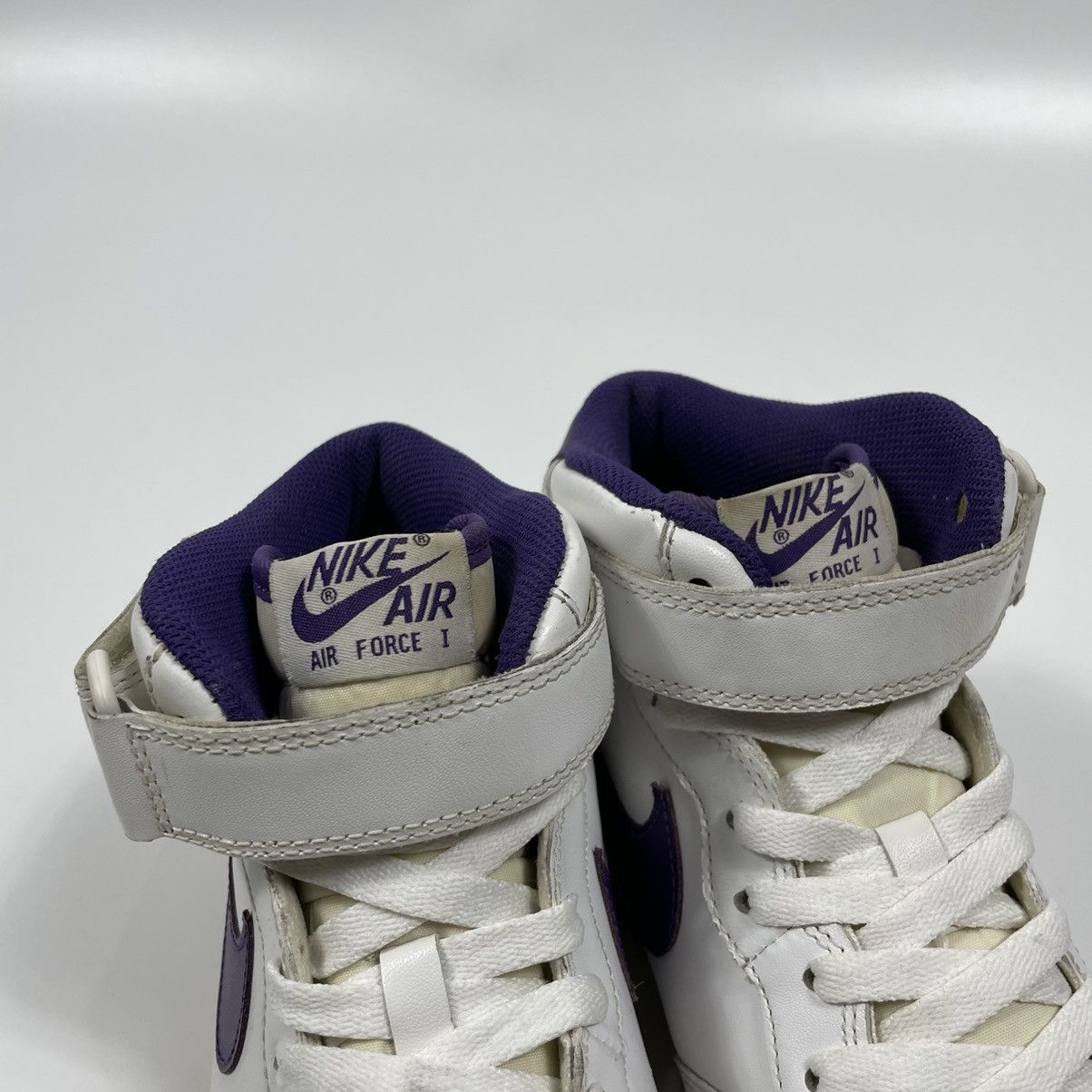 Nike 2010 Nike Air Force 1 Mid White Purple Size US 10 / EU 43 - 9 Thumbnail